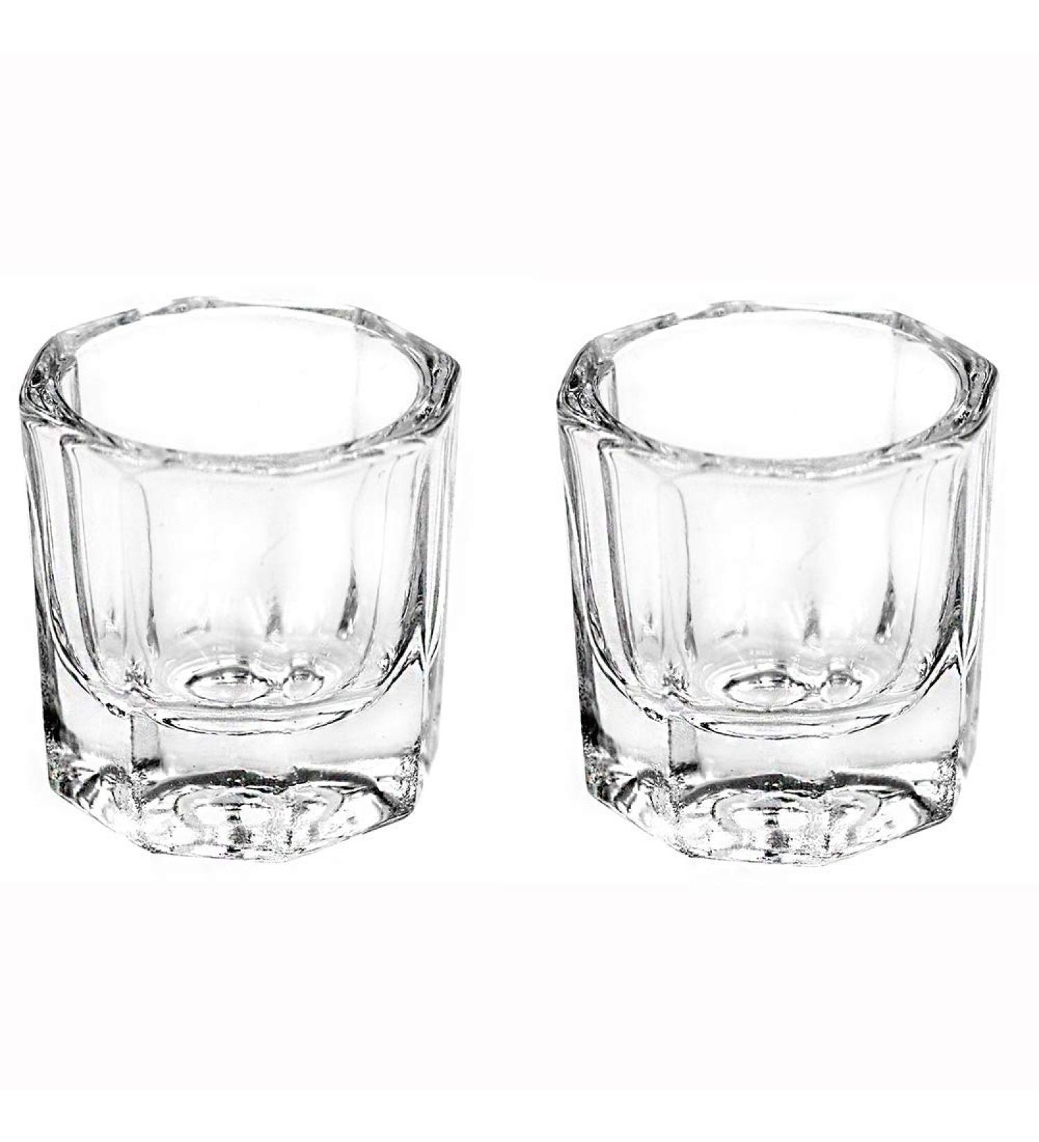 Buy Dappen Glass/Dappen Dish - 2 Clear Nail Art Cups for Liquid & Powder | Beauty Accessories for Professionals - Buy Online on GoSupps.com