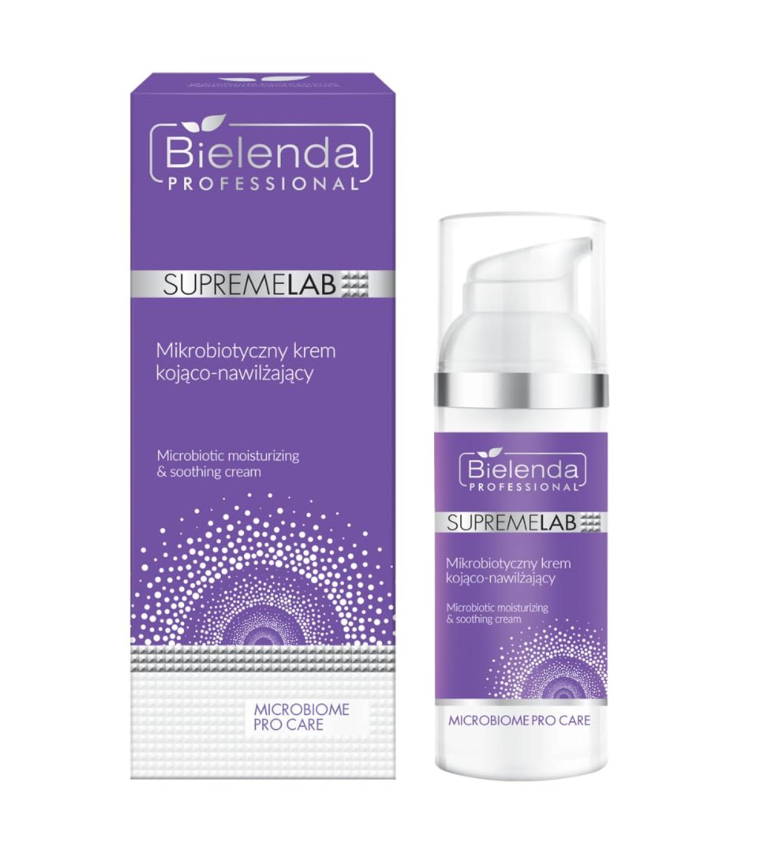 Bielenda Professional Supremelab Microbiome Pro Care Microbiotic Soothing and Moisturizing Cream 50ml - Buy Online on GoSupps.com