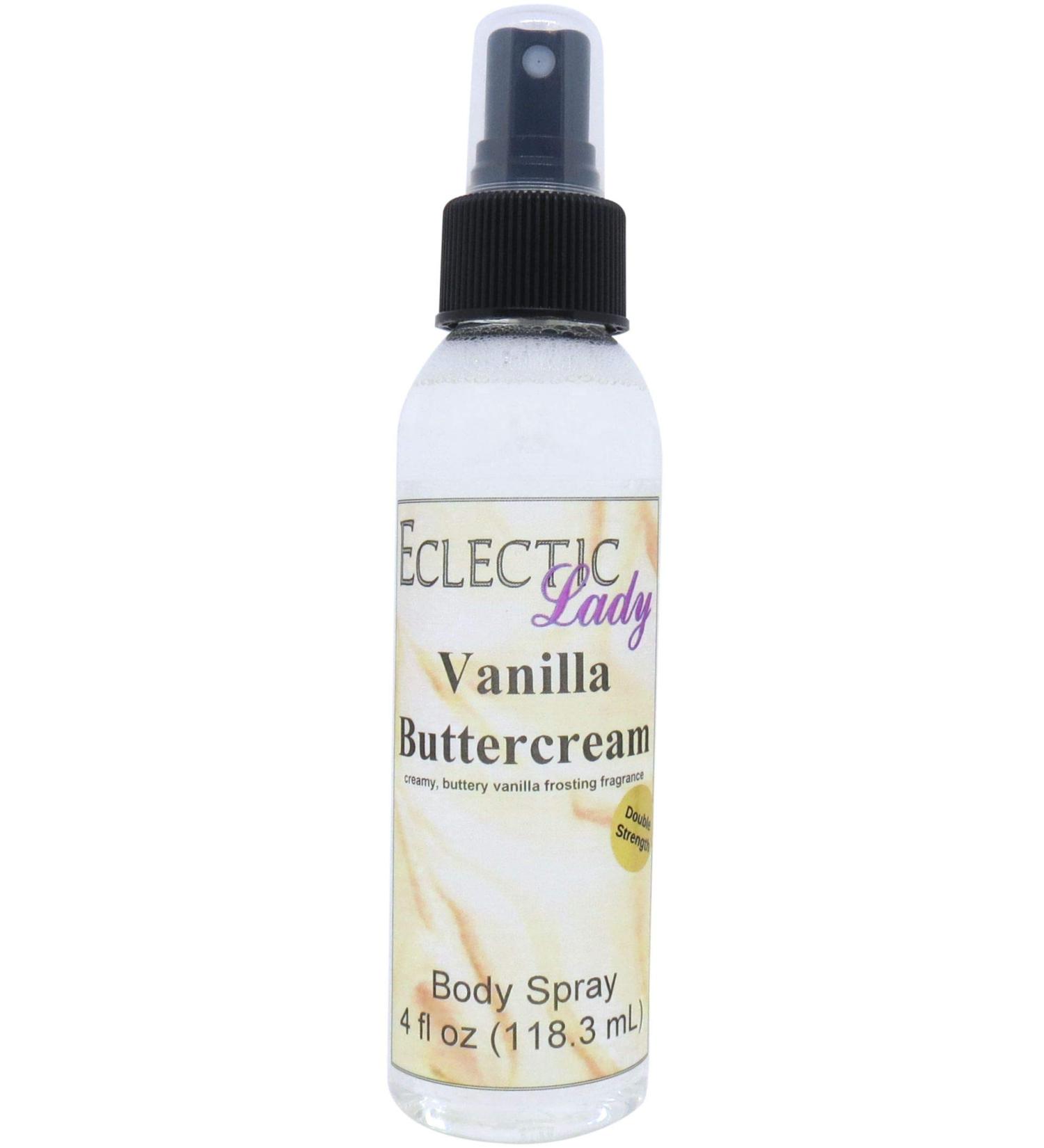 Vanilla Buttercream Body Spray (Double Strength) 4 ounces Body Mist for Women with Clean Light & Gentle Fragrance Long Lasting Perfume with Comforting Scent for Men & Women Cologne with Soft 4 Fluid Ounces (Double Strength) - Buy Online on GoSupps.com