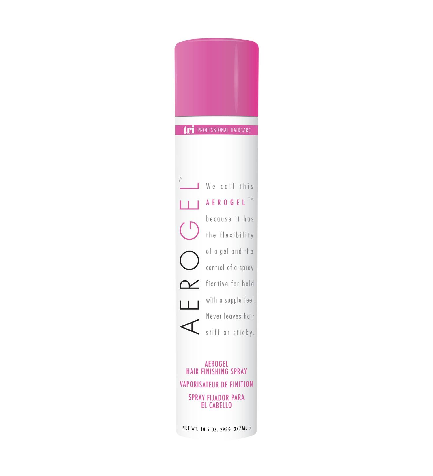 TRI Aerogel Hairspray - Non-Toxic Finishing Spray for Styling & Volumizing Curly Hair - Flexible Hold for Women & Men - 10.5 oz - Buy Online on GoSupps.com