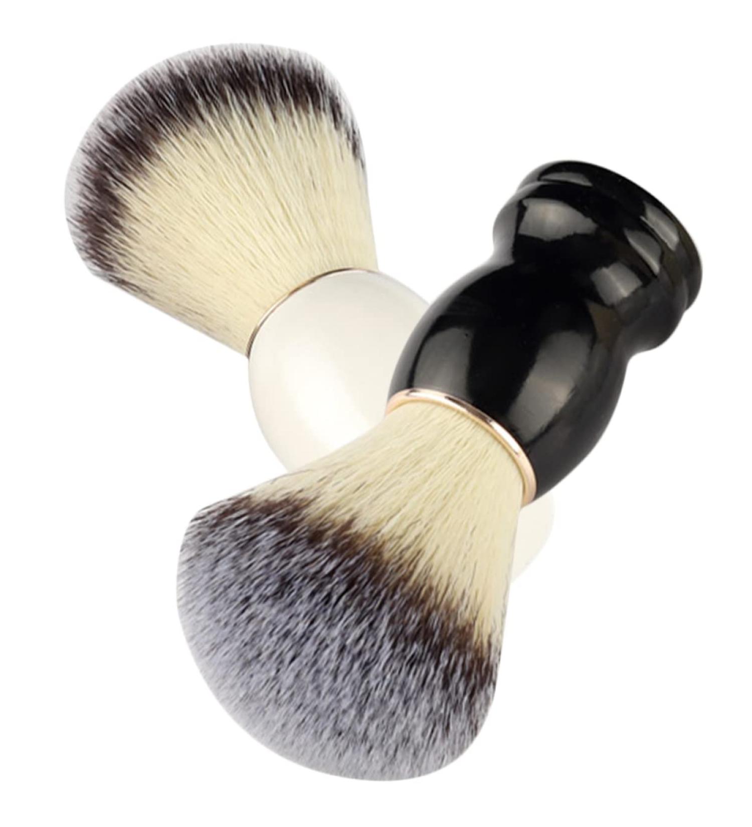 Magiclulu Manual Shaving Brush | Premium Male Razor Tool with Wooden Handle & Fiber Wool - Perfect for Friseursalon & Barbers - Buy Online on GoSupps.com