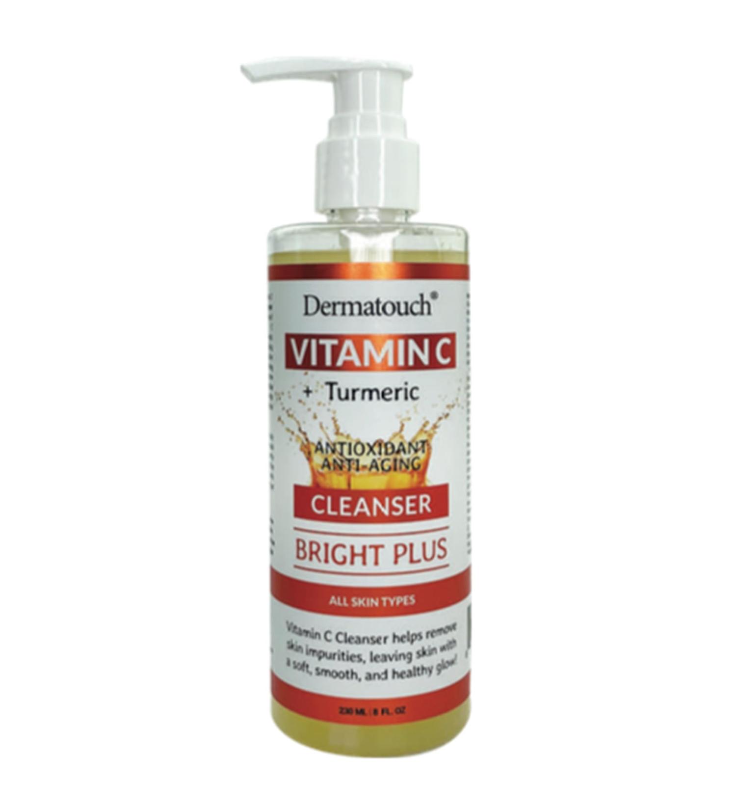 DERMATOUCH Vitamin C + Turmeric Cleanser 8 fl oz - Made in America