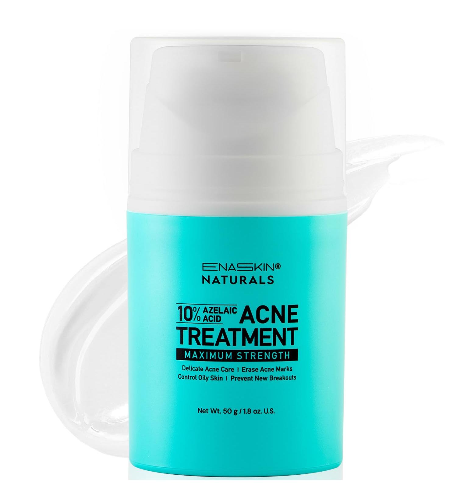 Acne Gel for Cystic & Hormonal Treatment | Max Strength Salicylic & Azelaic Acid | Blemish Remover for Face Body & Back | Pimple Cream for Teens & Adults | 1.7 oz (50 ml - Buy Online on GoSupps.com