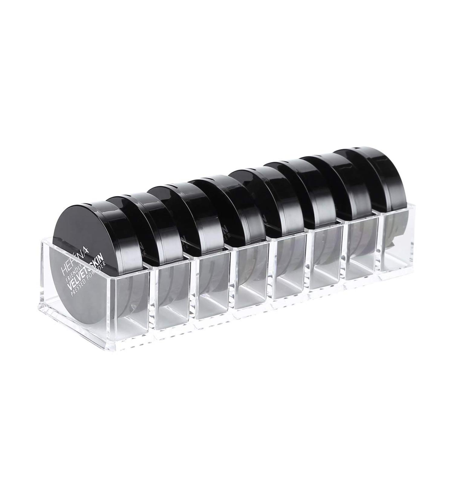 Vencer Acrylic Makeup Organizer - 8 Compartment Beauty Care Bracket for Mac Studio Powder | VMO 012 Compact Organizer - Shop Internationally! - Buy Online on GoSupps.com