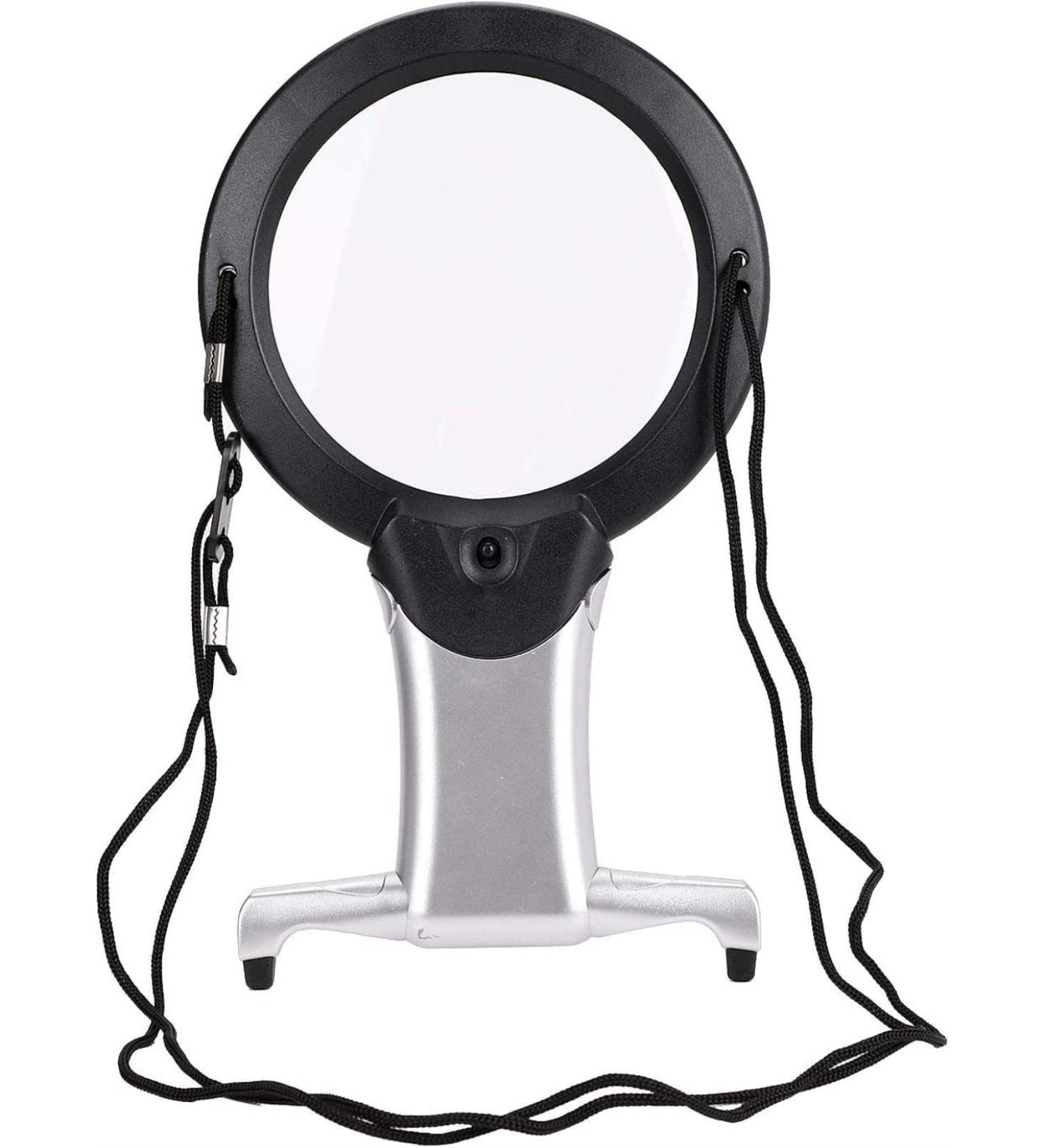 Professional 2 in 1 Large Hands Free with Cord LED Magnifier Chest Rest Light Magnifier Neck Wear for Reading Sewing Crafts Handcraft Hobby Full of Stars - Buy Online on GoSupps.com
