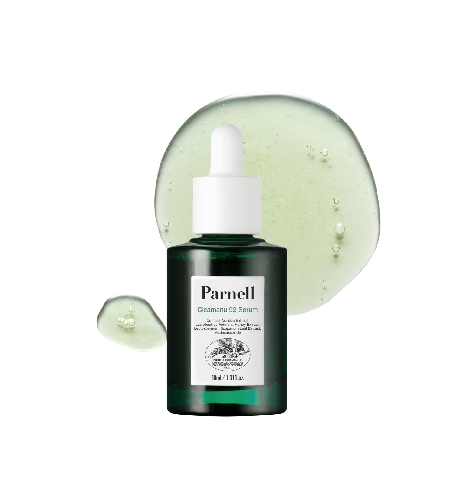 Parnell Cicamanu 92 Serum with Centella Asiatica, Manuka Honey & Melatonin - 1.01 fl.oz | Korean Skincare for Skin Redness & Complexion | Cruelty-Free - Buy Online on GoSupps.com