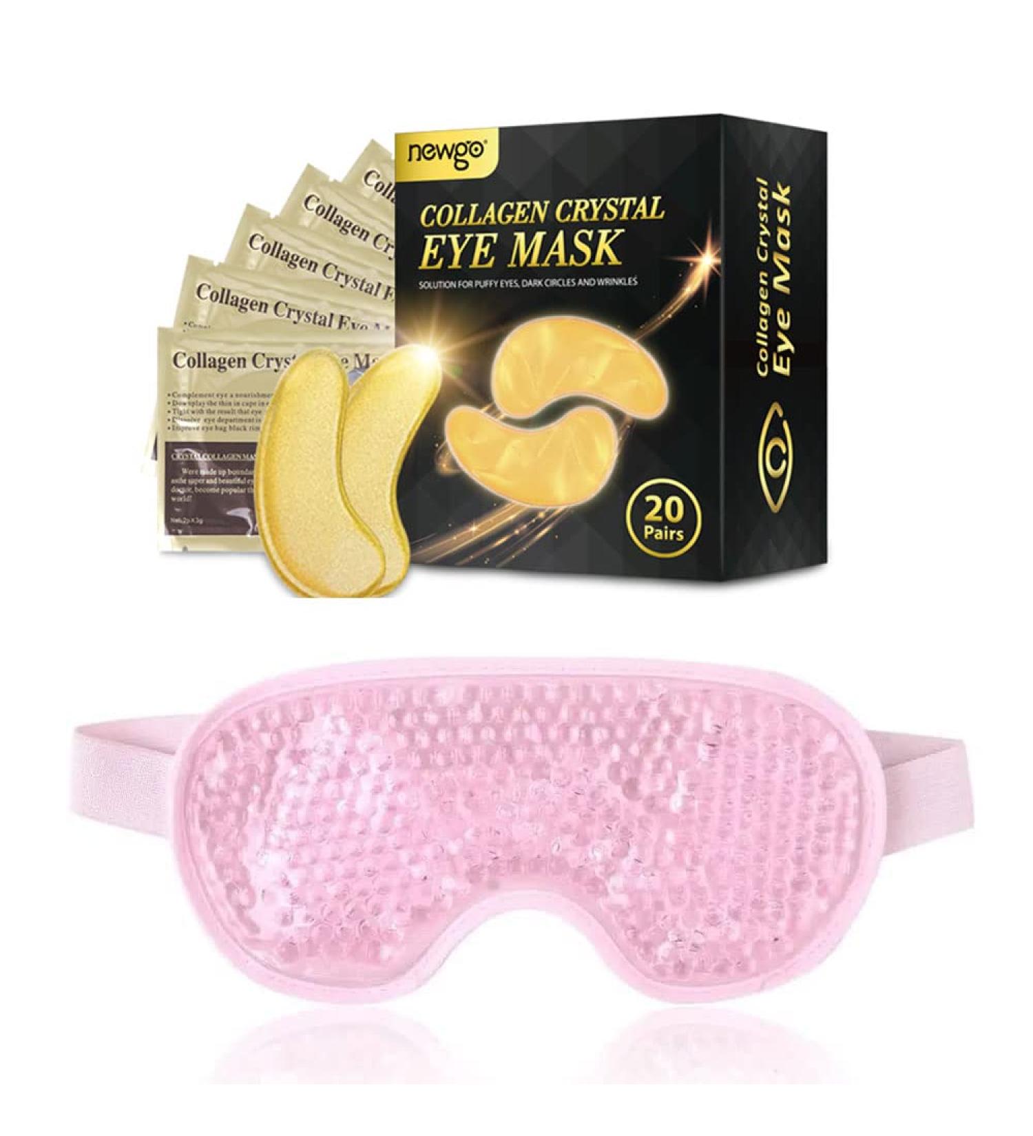 NEWGO Cold Eye Mask and Under Eye Mask Bundle - Instant Relaxation and Rejuvenation - Buy Online on GoSupps.com