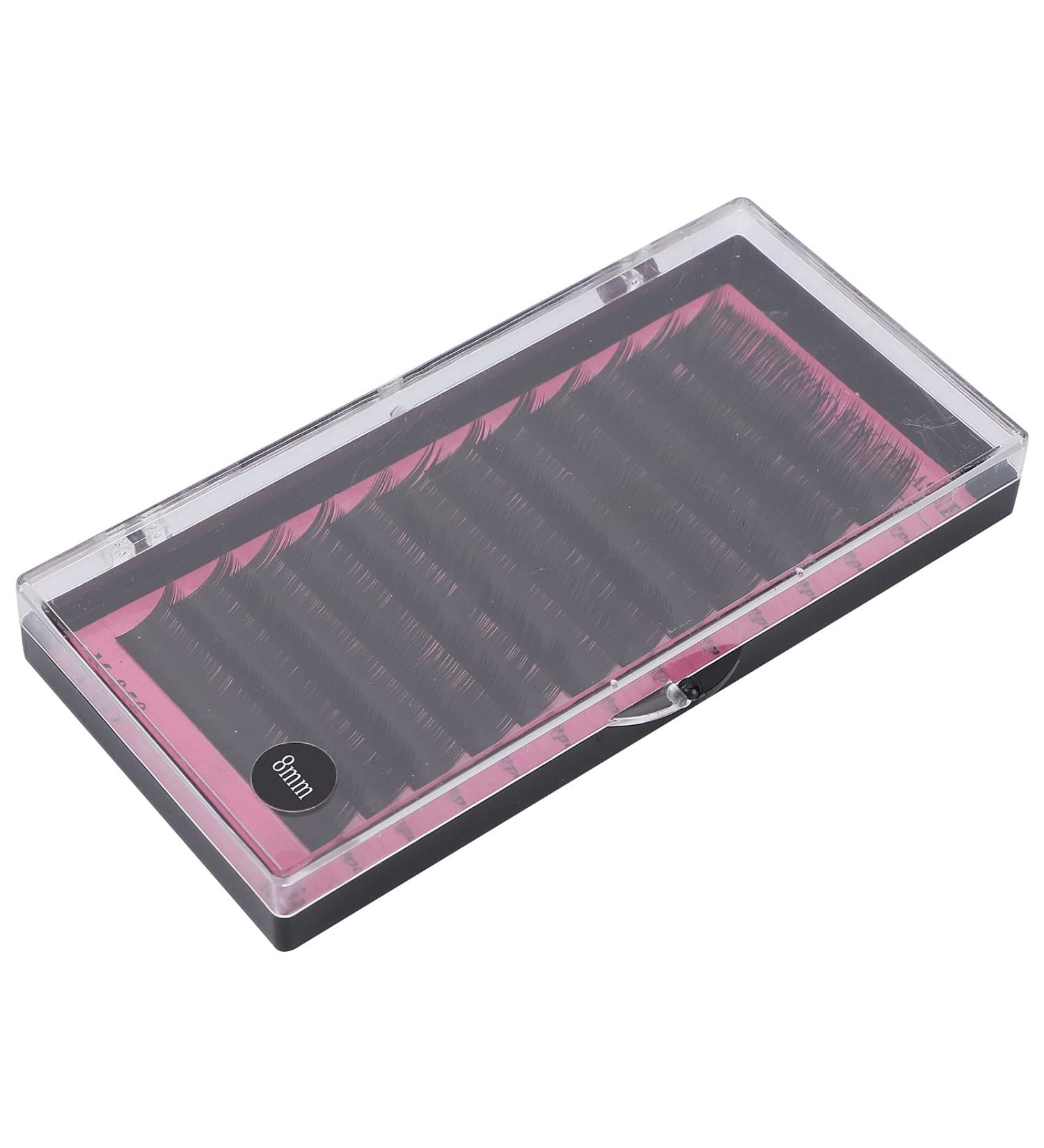 0.1mm C Curl Grafting Extension False Eyelashes - Matte Color Thickened & Lengthened 12 Rows 1 Count - International Shipping Available - Buy Online on GoSupps.com