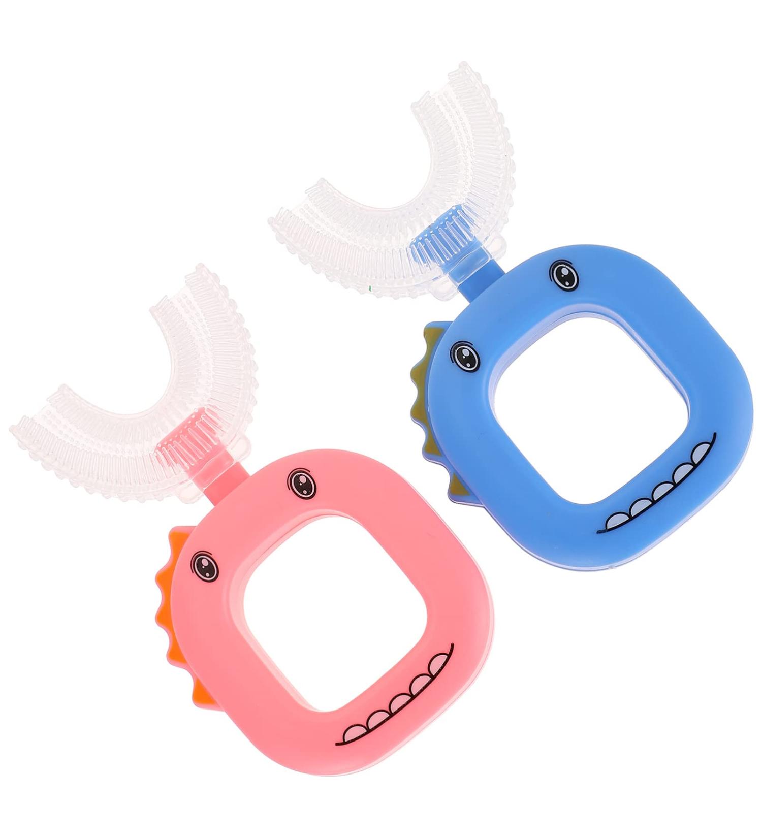 Healvian 6 STK U-Shaped Children's Toothbrushes - 360 Cleaning Accessories for Kids | Delightful & Easy Oral Care - Buy Online on GoSupps.com