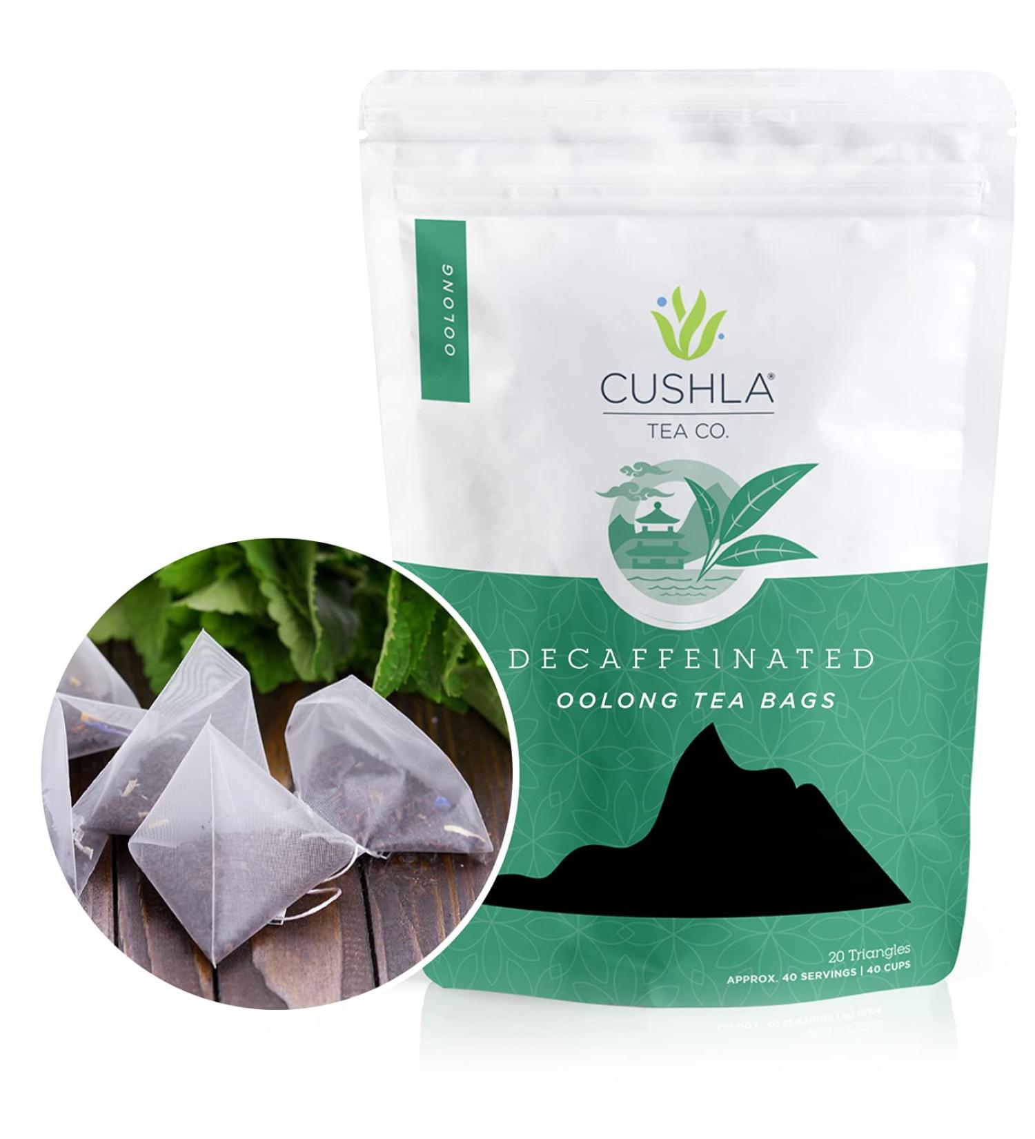 Organic Decaf Oolong Tea Bags - Caffeine Free, Smoky & Woodsy Flavor Profile, 20 Count - Buy Online on GoSupps.com