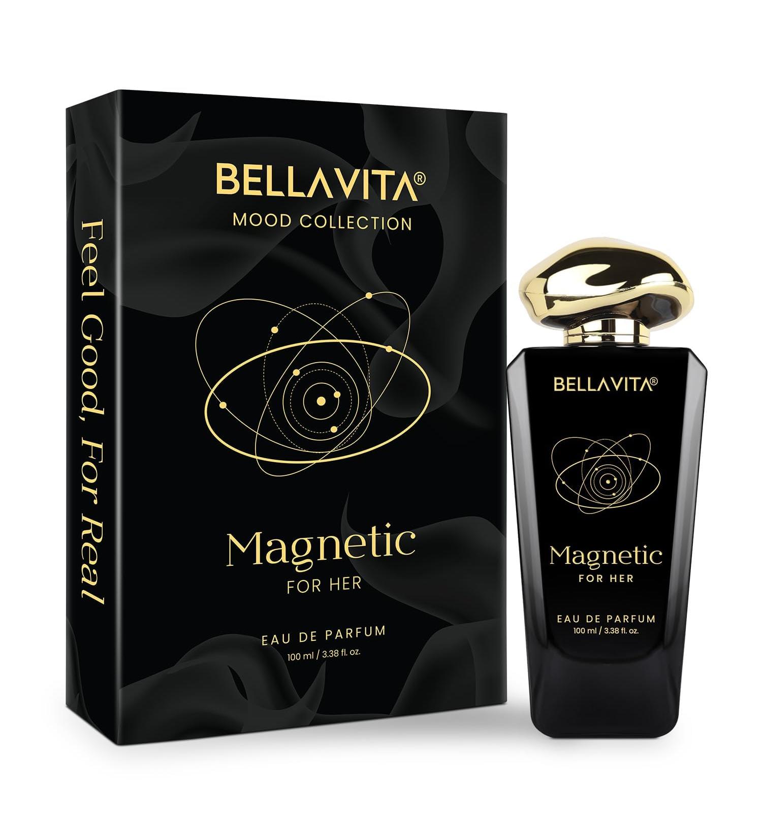 Mood Collection Magnetic Eau De Parfum for Her with Cherry Jasmine Rose and Caramel |Premium Long Lasting Fragrance Perfume for Women 100 ML - Buy Online on GoSupps.com