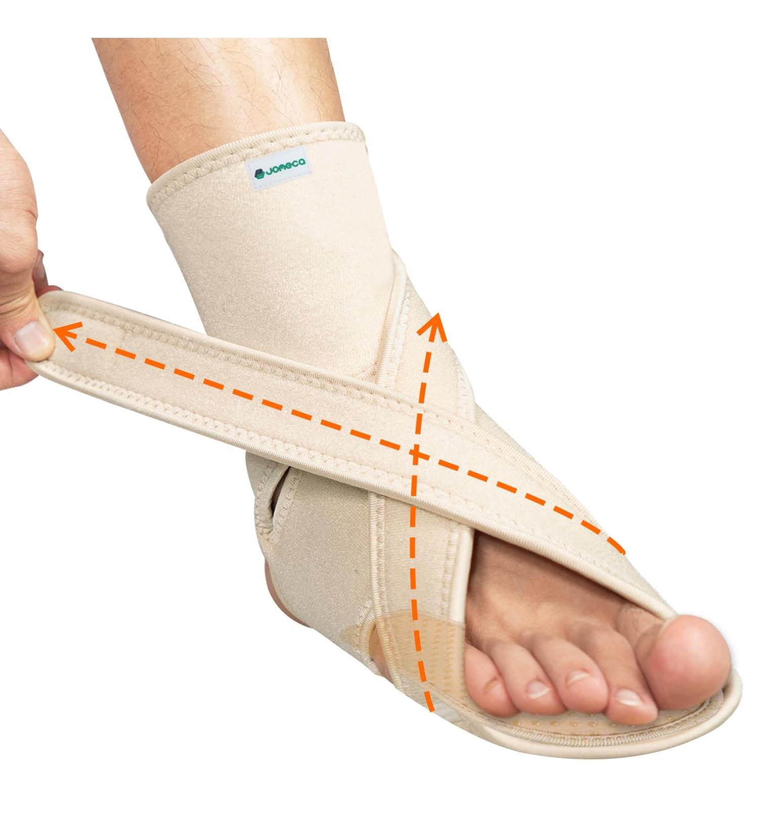 Upgraded Drop Foot Brace for Walking - Adjustable AFO with Dual Forefoot Support Plates for Men & Women | Ideal for TBI ALS MS Bone Fracture (Beige Left S/M - Buy Online on GoSupps.com