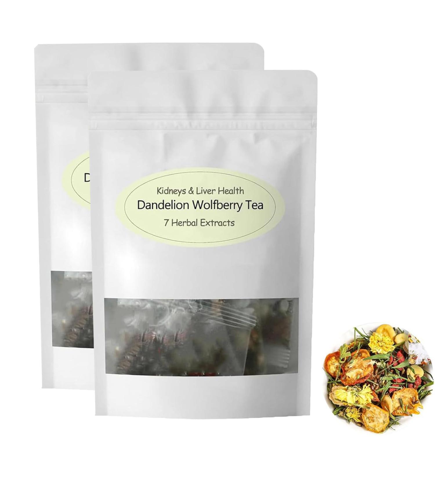 Dandelion Wolfberry Tea Organic Dandelion Tea Bags 0rganic Dandelion Tea Chicory and Gardenia Tea (2 Bag) - Buy Online on GoSupps.com