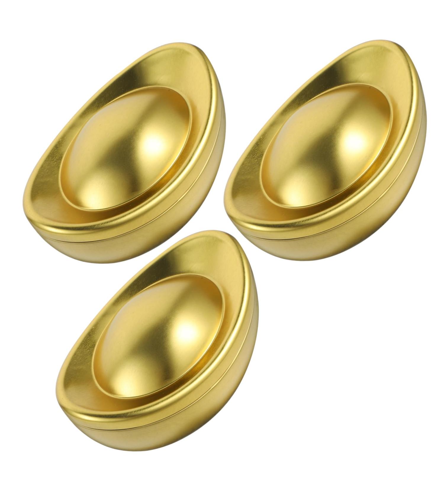 LIFKICH Ingot Shaped Candy Jar 3pcs Box Chocolate Box Candy Jar Storage Boxes with Lid Chocolate Box Small Green Mandarin - Buy Online on GoSupps.com