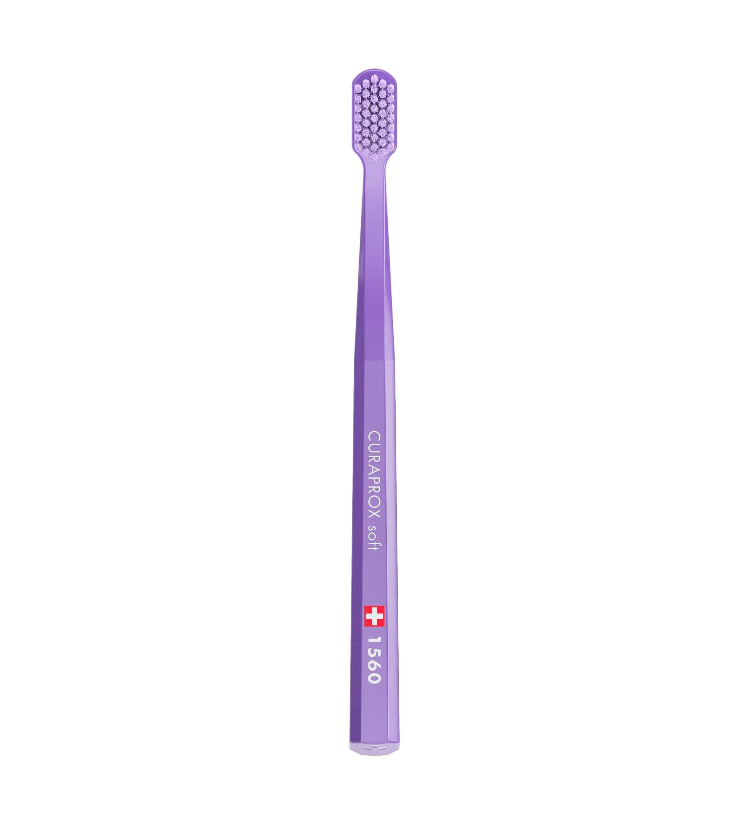 Curaprox Toothbrush CS 1560 Soft - Manual Toothbrush for Adults with 1560 CUREN Bristles - Violet | Best International Shipping - Buy Online on GoSupps.com