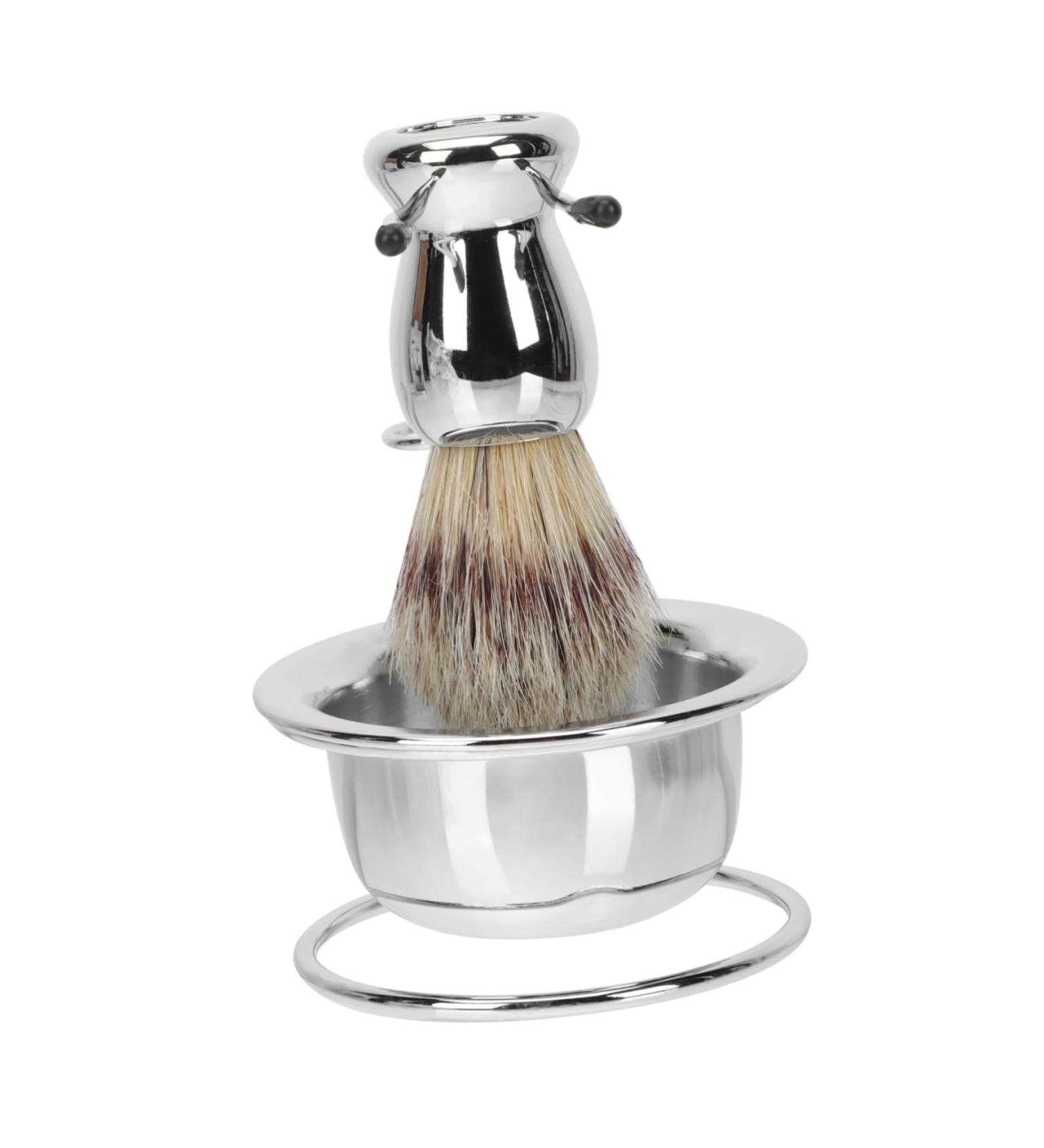 Frcolor Barts Brush Halter Razor Set - Rustproof Steel Shaving Bowl & Holder for Men - Travel-Friendly Foam Cup & Soap Box - Buy Online on GoSupps.com