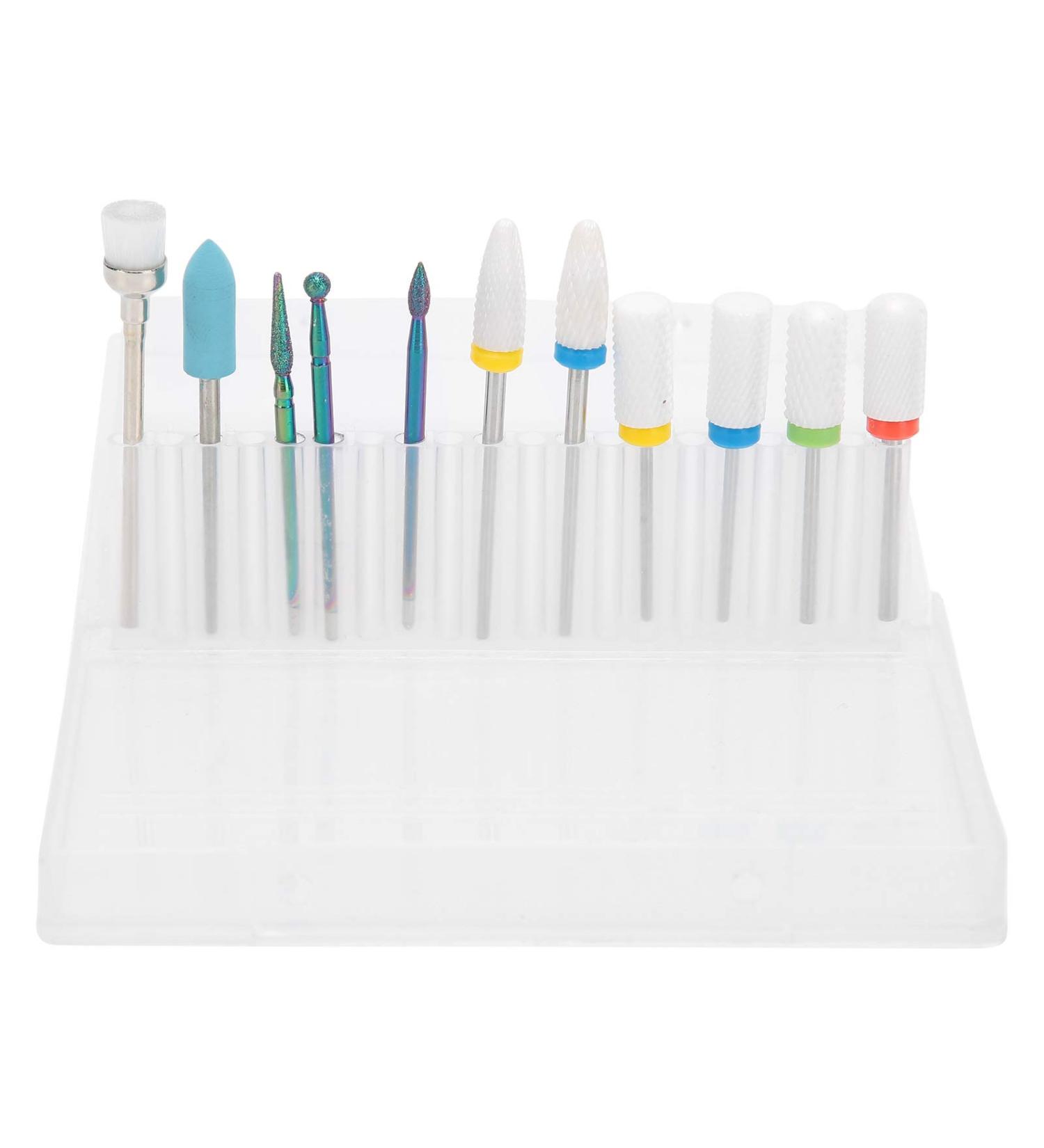 Nail Drill Bits Nail Polishing Grinding Tungsten Steel Nail Polishing Head Ceramic Nail Drill Bits Set for Nail Salon Home Use - Buy Online on GoSupps.com