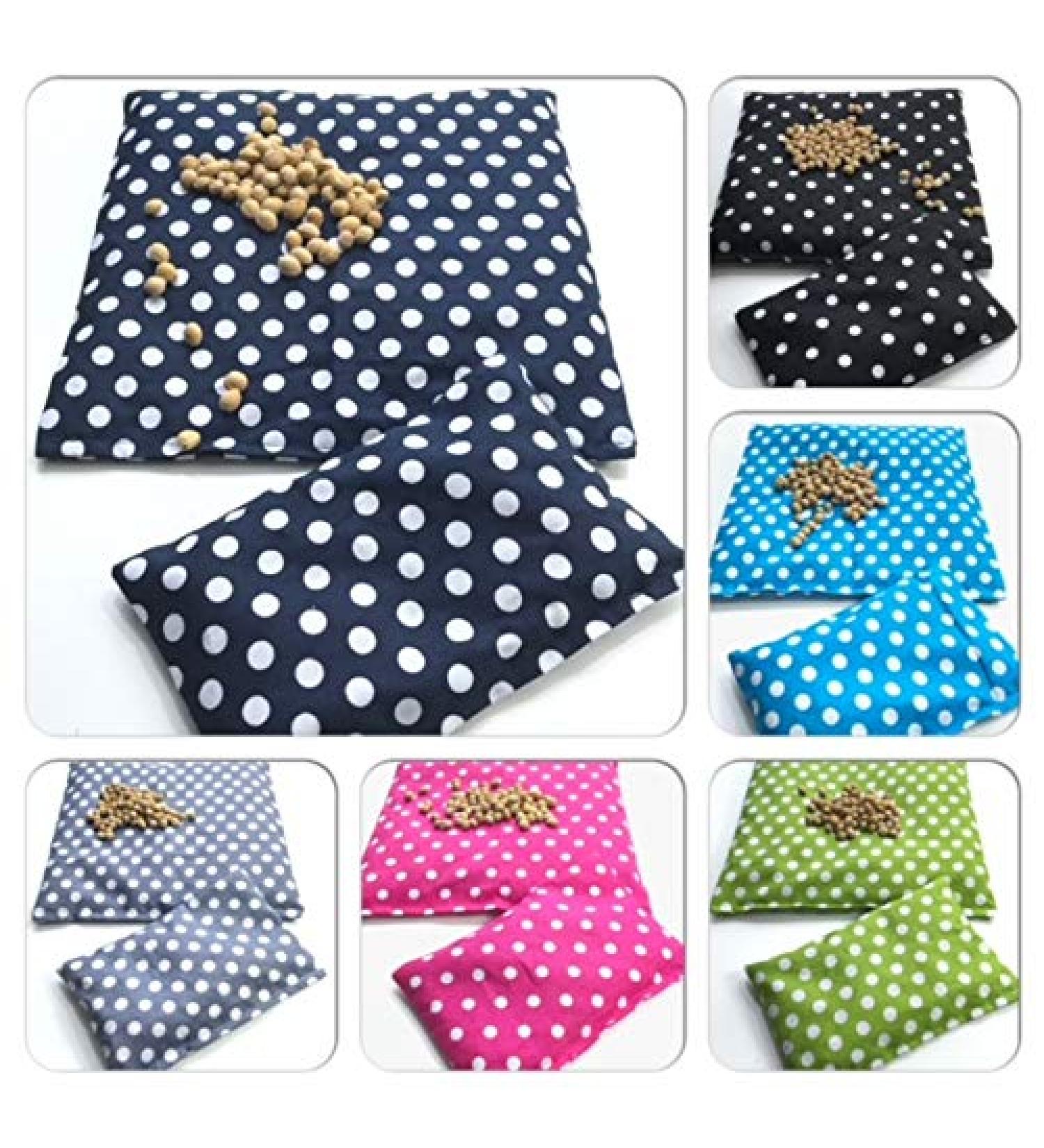 Buy 2-Piece Cherry Stone Pillow Set - 11 Colors Dots Design XXL Warm Pillow for Comfort - 600g 26x25cm | International Shipping Available - Buy Online on GoSupps.com