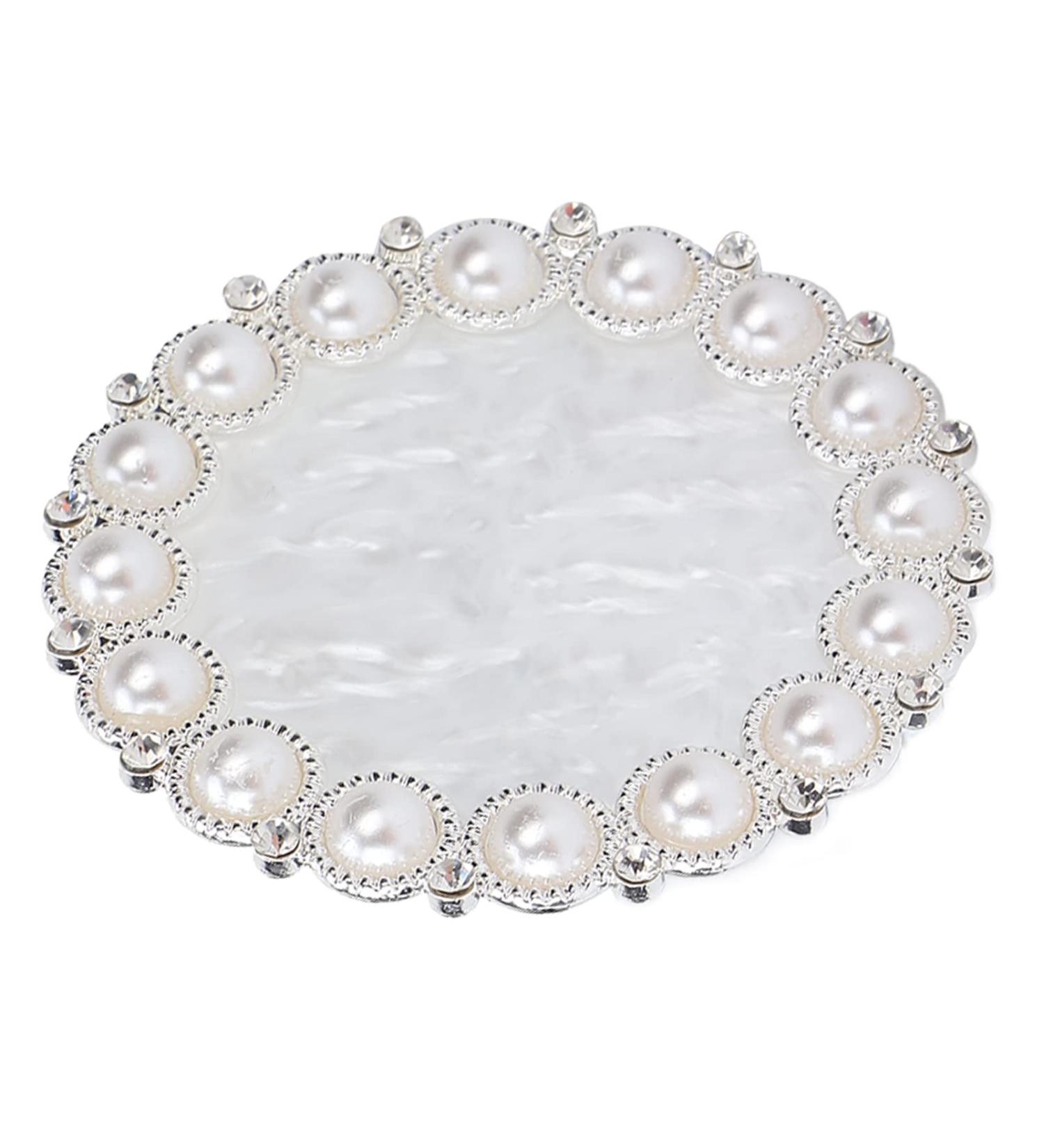 Nail Display Plate & Manicure Tools | Golden Edge Resin Nail Art Palette for Studios & Home Use - Buy Online on GoSupps.com