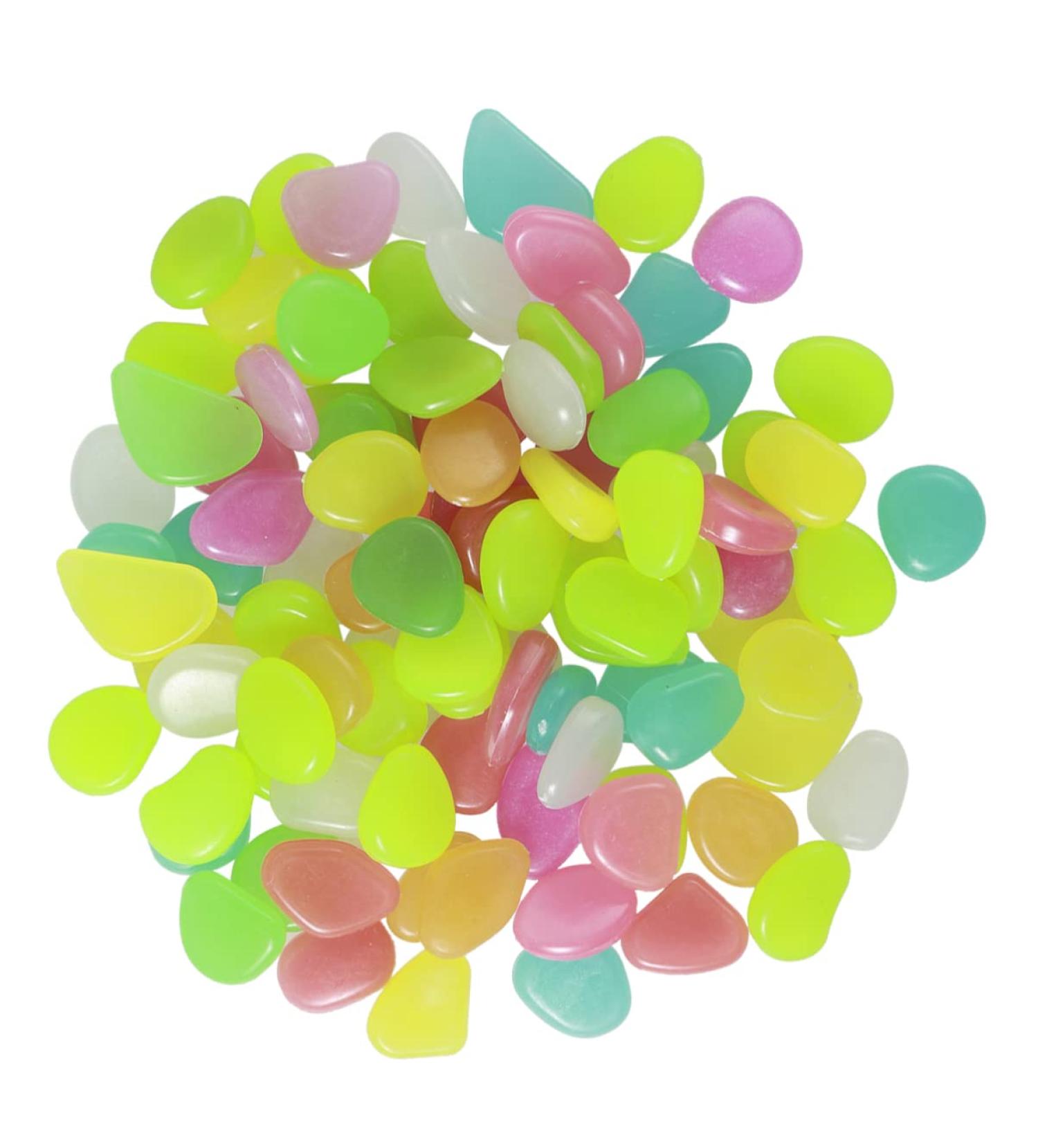 Homoyoyo 100pcs Artificiales Para Aquarium Glowing Pebble Decorate Luminous Stone Fish Tank As Shown Size 2 - Buy Online on GoSupps.com