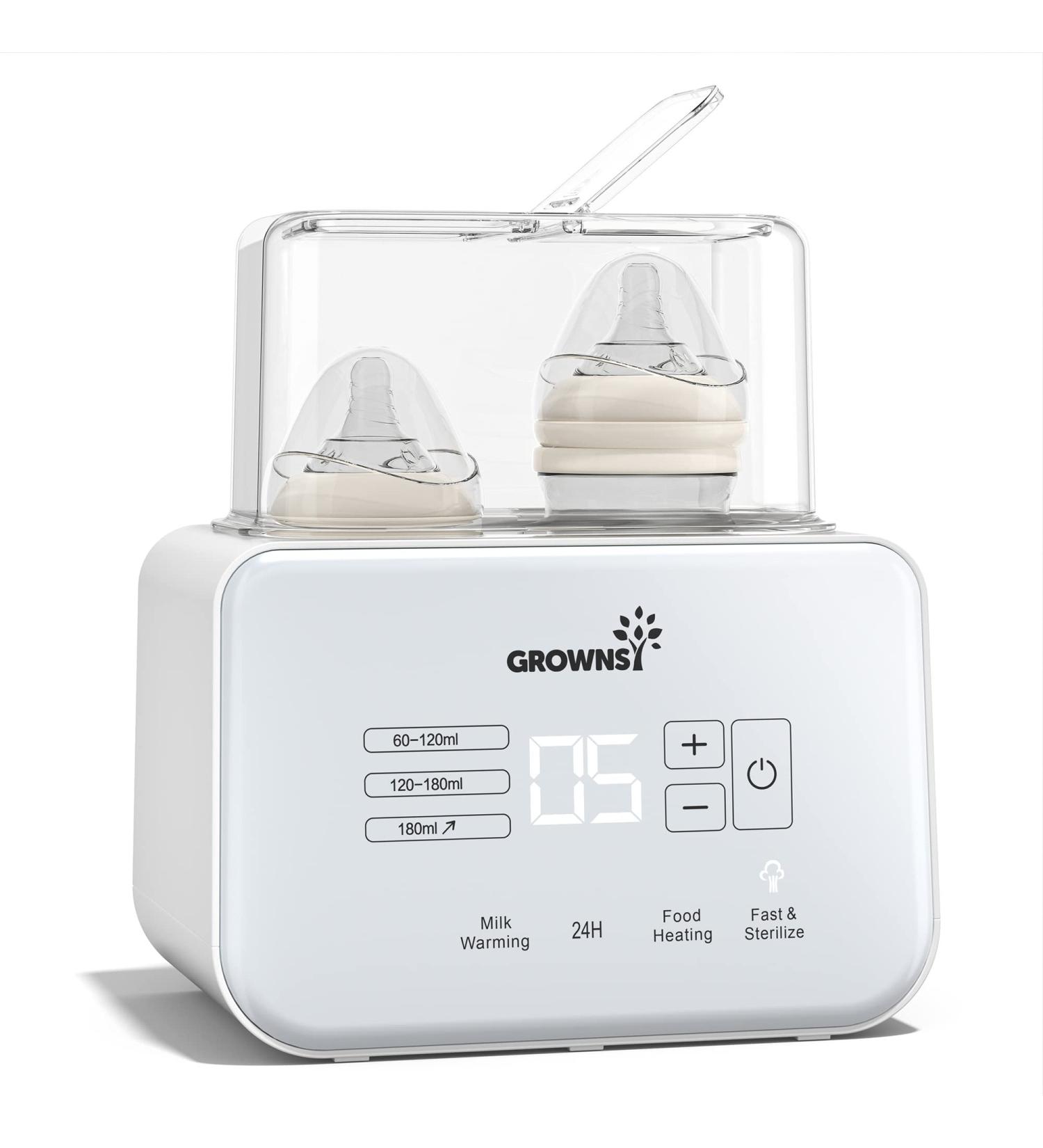 8-in-1 Baby Bottle Warmer & Sterilizer | LCD Display, Fast Heating, BPA-Free - Ideal for Breastmilk & Formula - Buy Online on GoSupps.com