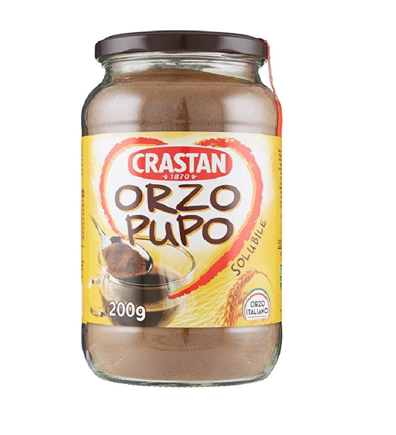 3x Crastan Orzo Pupo Italy Instant soluble barley grain coffee 200 g