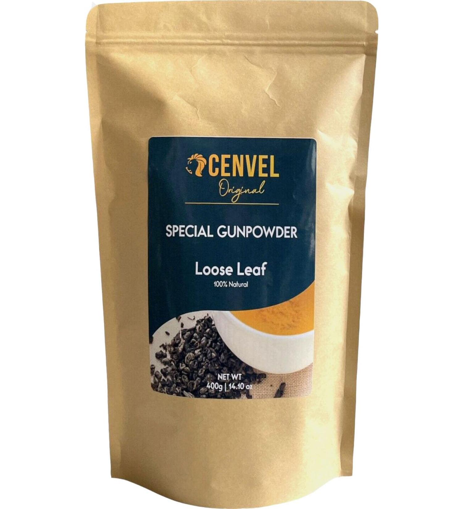 CENVEL Special Gunpowder Green Tea | 100% Natural Pure Loose Leaf Gunpowder Green Tea | Rich in Antioxidant (400G) - Buy Online on GoSupps.com