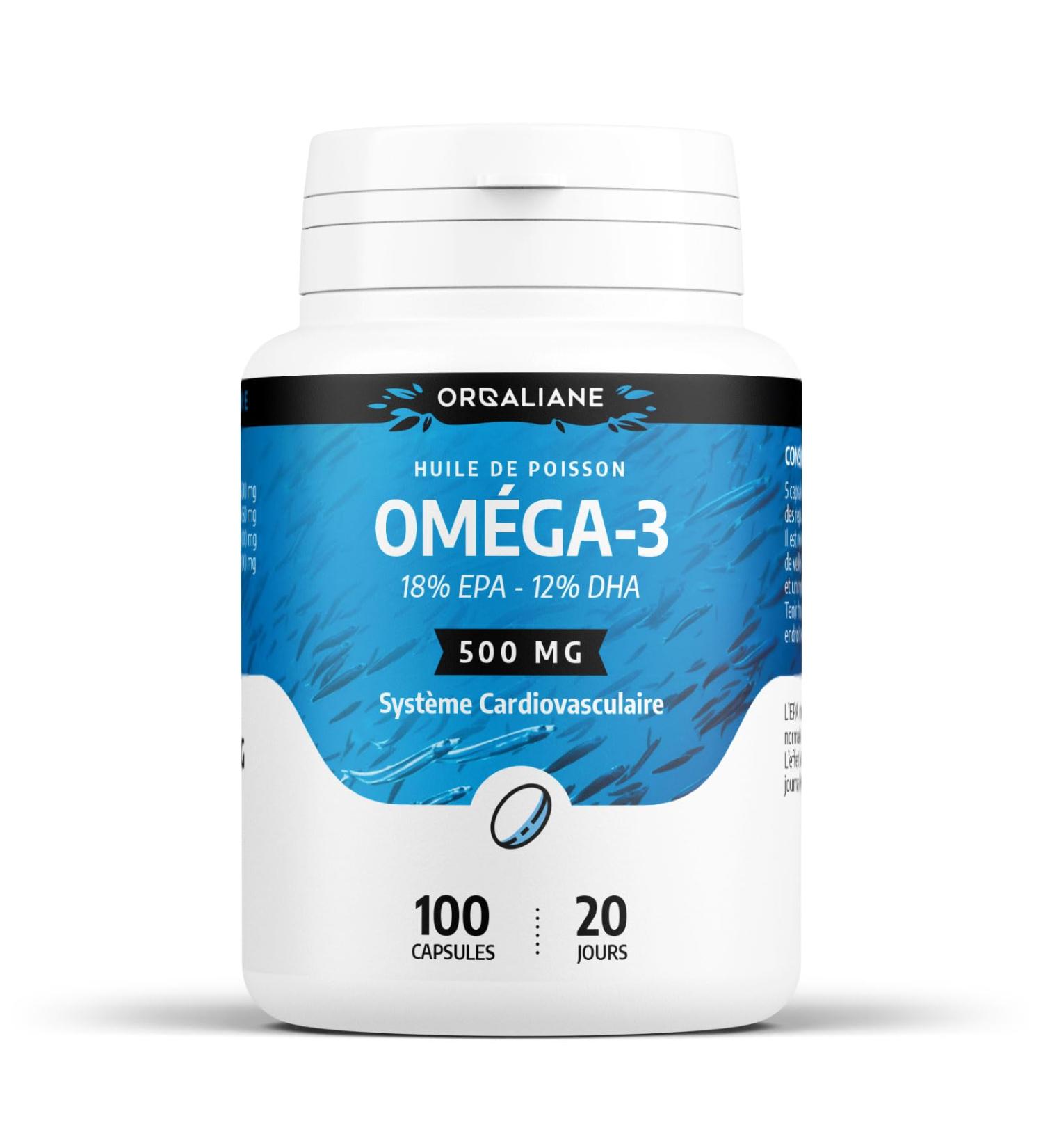 Omega 3-500 mg - 100 capsules - Orgaliane - Buy Online on GoSupps.com