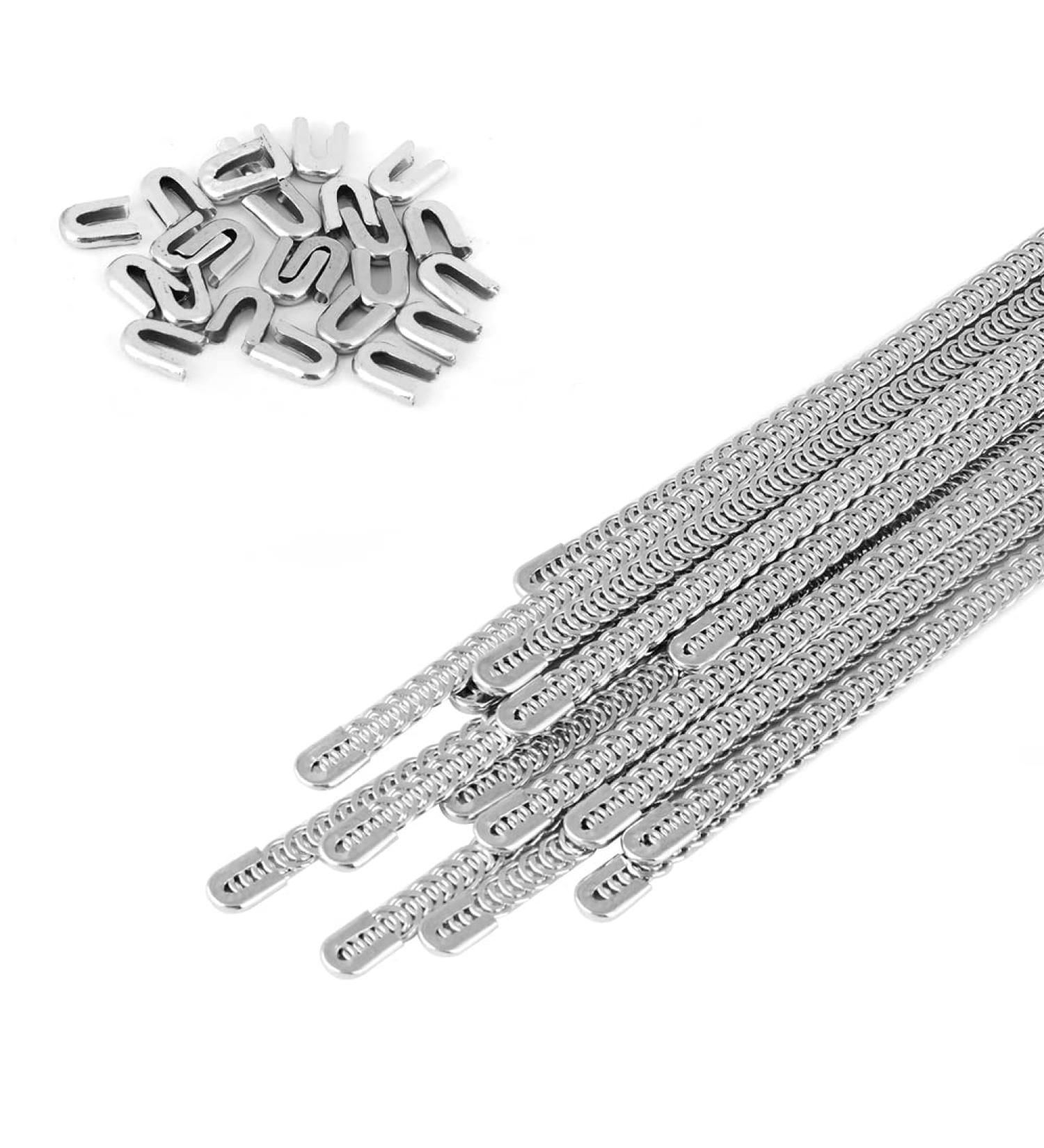 Spiral Corset Boning Set - 24 Metal Steel Pieces with Tips for Sewing Corsets and Costumes - Buy Online on GoSupps.com