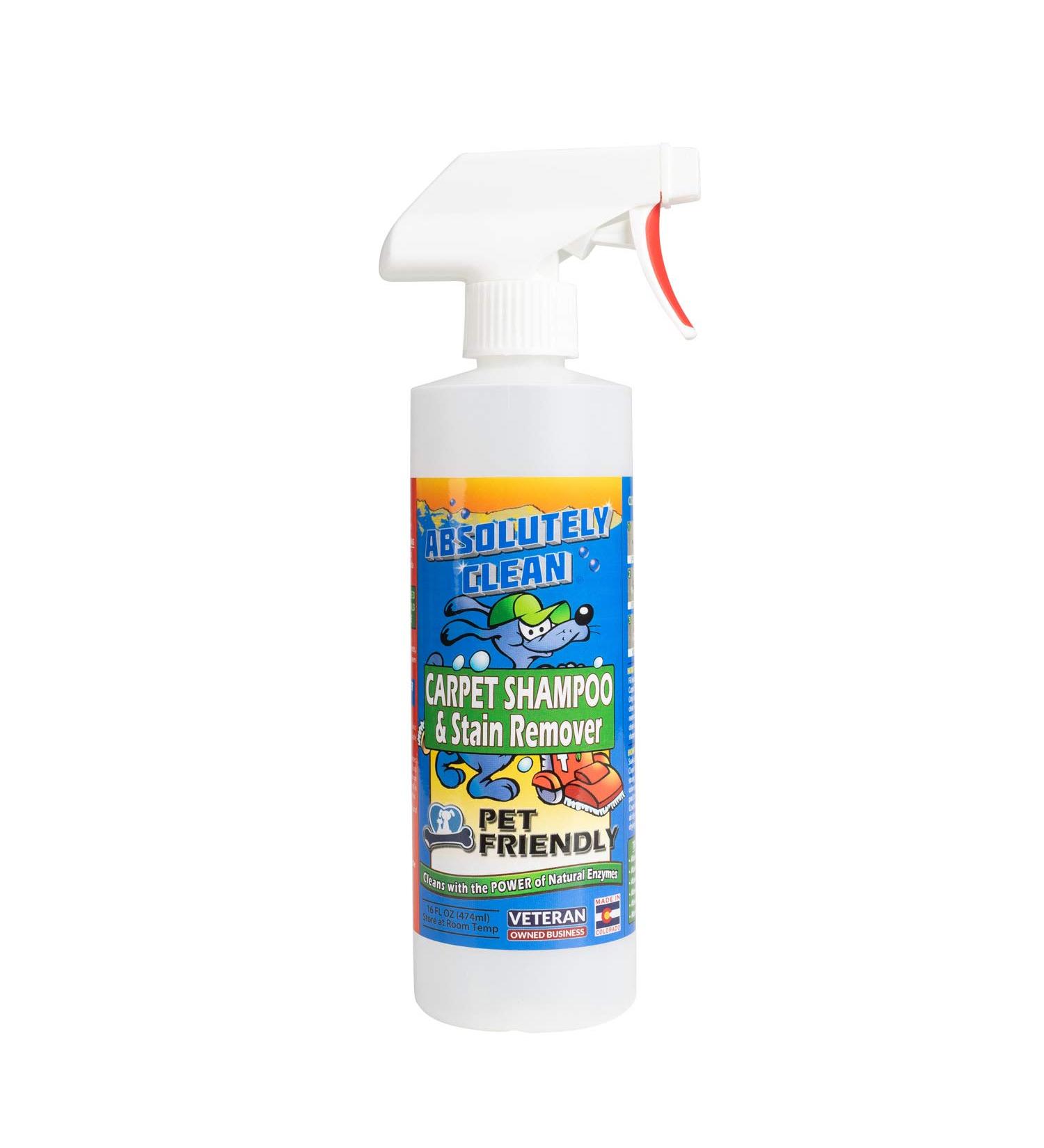 Pet-Friendly Carpet Shampoo: Removes Stains in 60 Seconds - Made in USA - Vet Approved - 16oz Spray - Buy Online on GoSupps.com