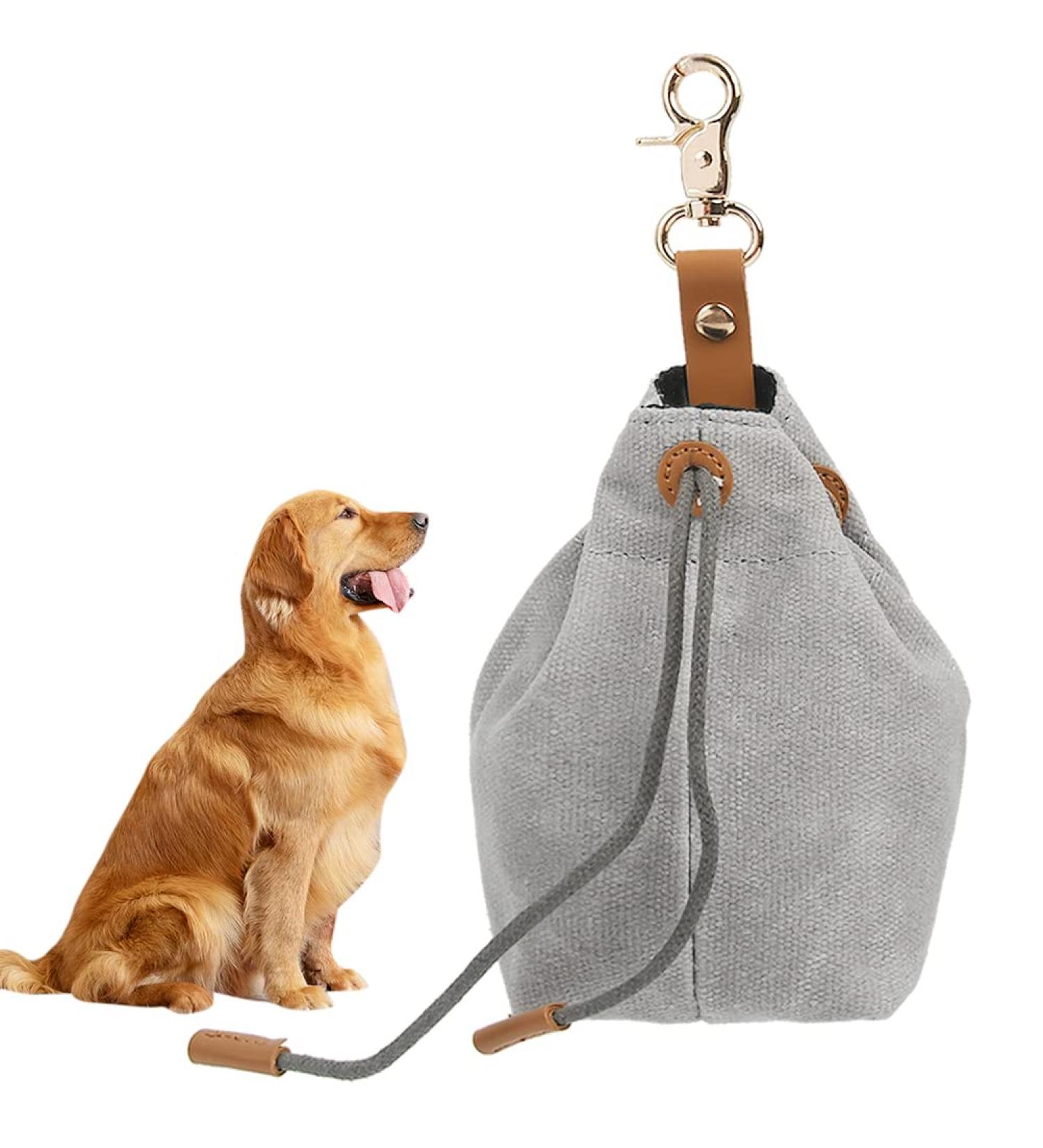 Buy TMBMLPP Dog Treat Bag - Clip Buckle Feed Bag for Puppy Training & Travel - Gray - Ideal for Treats Toys & Delicacies - Buy Online on GoSupps.com