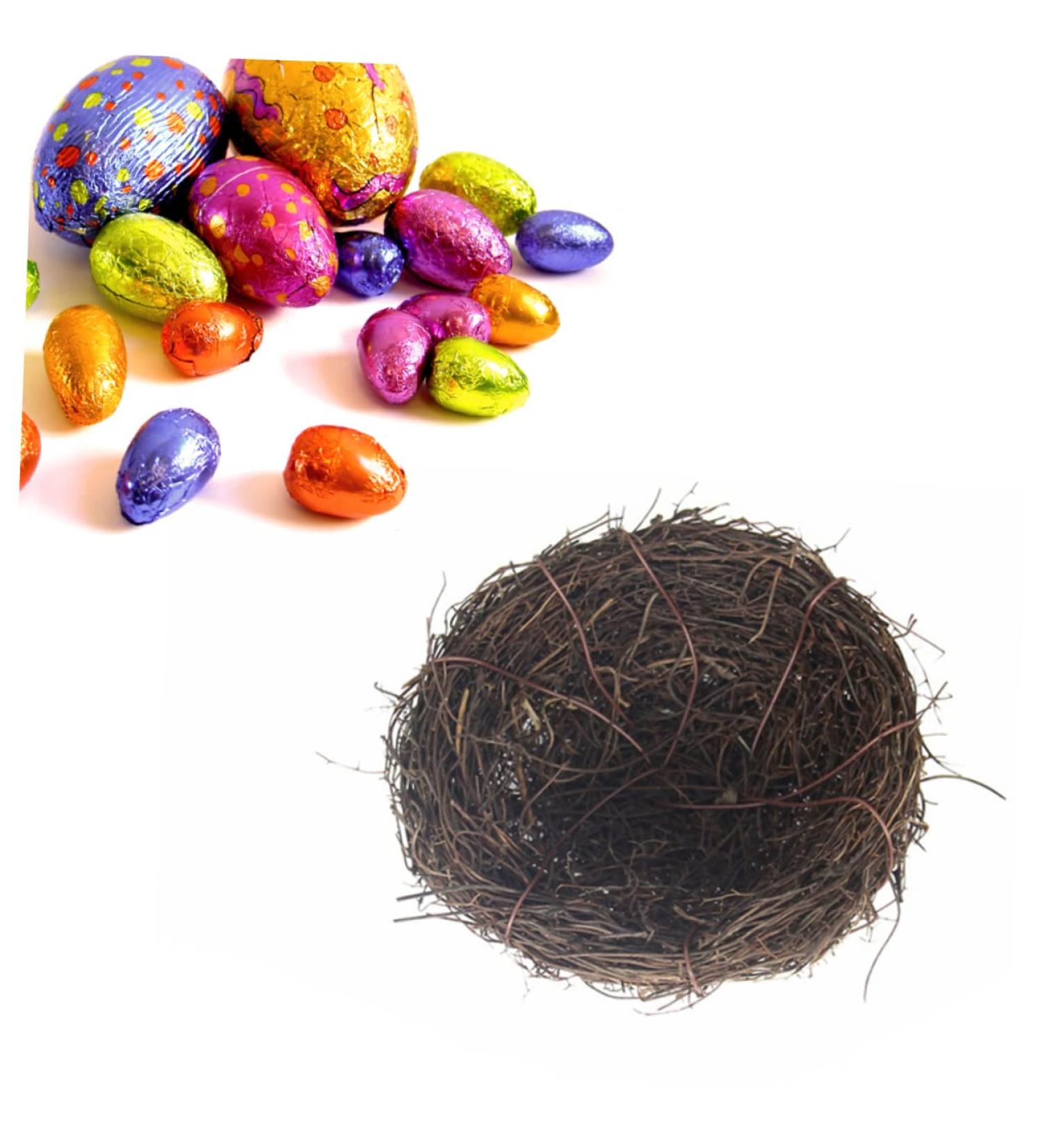 Buy WOFASHPURET Garden Rattan Flower Accessories - Natural Birds Nest Artificial Decoration (10cm) for Elegant Home D cor - Buy Online on GoSupps.com