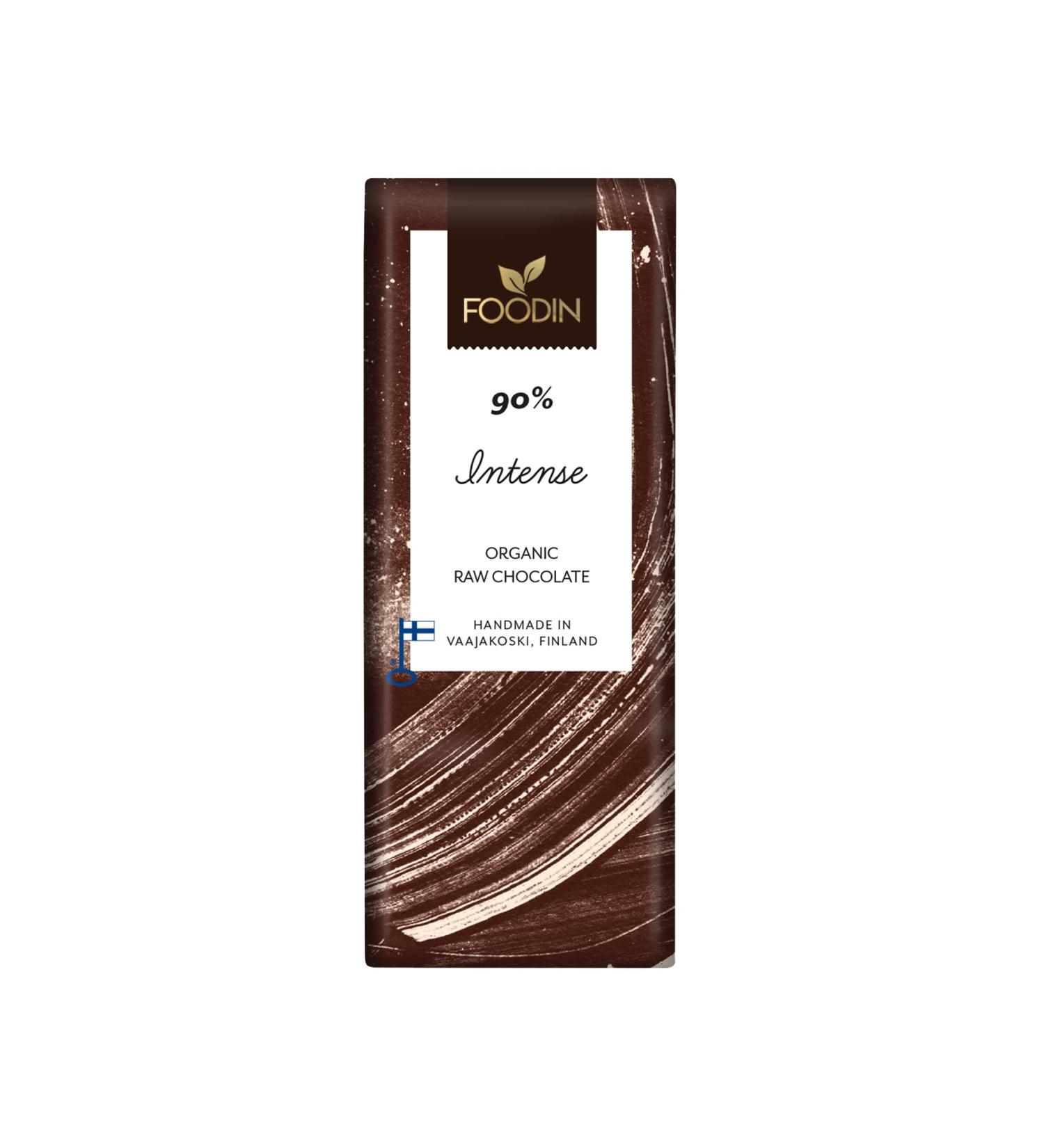 Foodin Organic Raw Chocolate Intense 90% 40g