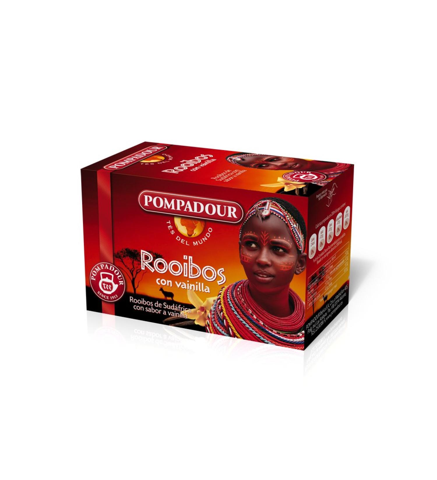Pompadour 237599 - Th Rooibos con vainille - bo te de 20 sachets
