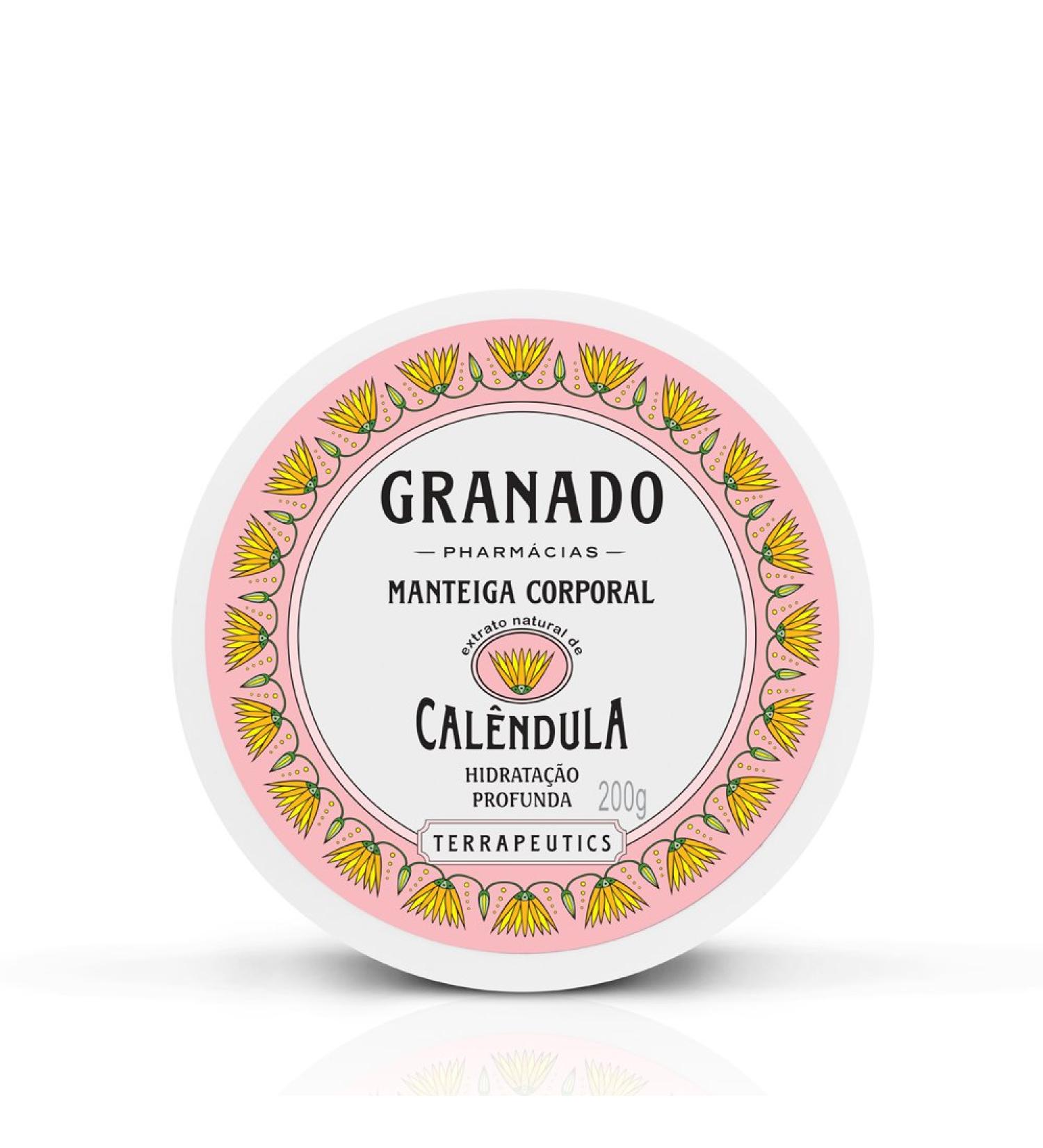 Granado Terrapeutics Calendula Body Butter 200g - Deep Moisturizing Cream for Glowing Skin - Buy Online Internationally - Buy Online on GoSupps.com
