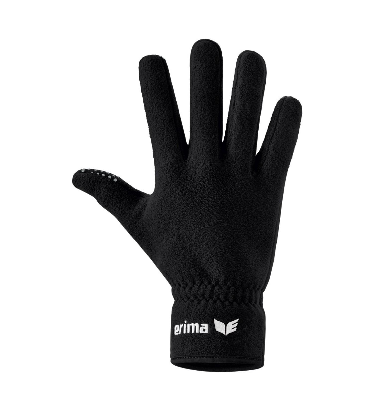 Erima Men's Field Player Gloves Fleece 9 Black