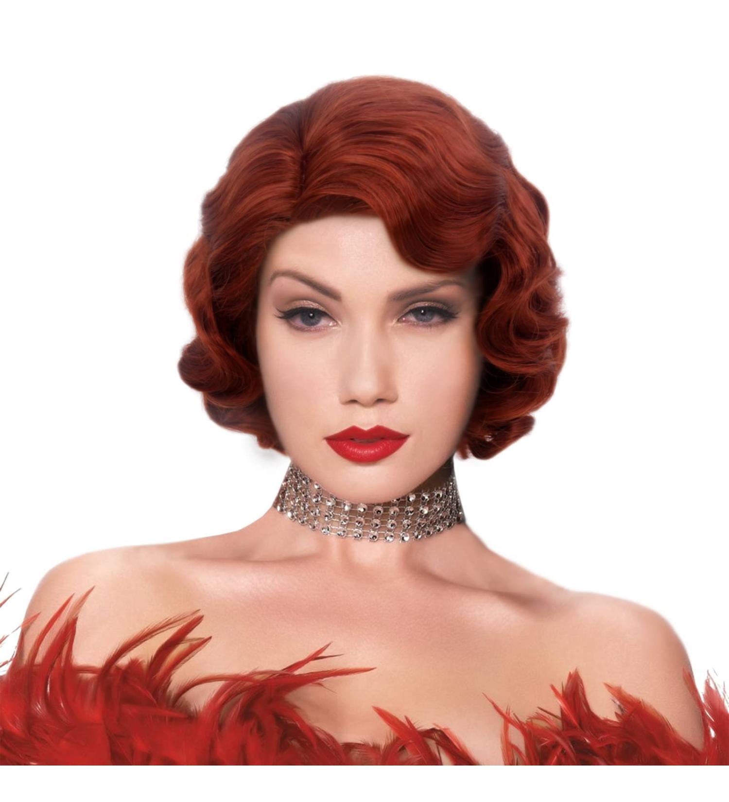 STfantasy 1920s Flapper Finger Wave Wigs - Blonde Mixed Hair for Women | International Shipping - Buy Online on GoSupps.com