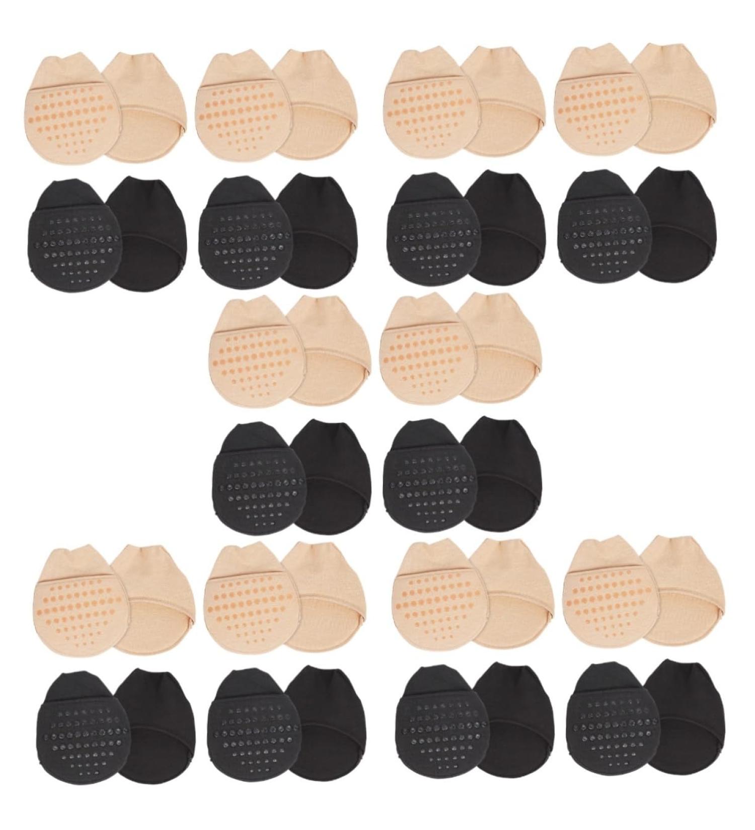 FRCOLOR 20 Pairs Forefoot Socks Toe Topper Socks Womens Socks Heels for Women Dressy Socks for Woman Heeled Boots for Women Half Foot Socks Non Skid Socks High Heel Breathable Cotton - Buy Online on GoSupps.com