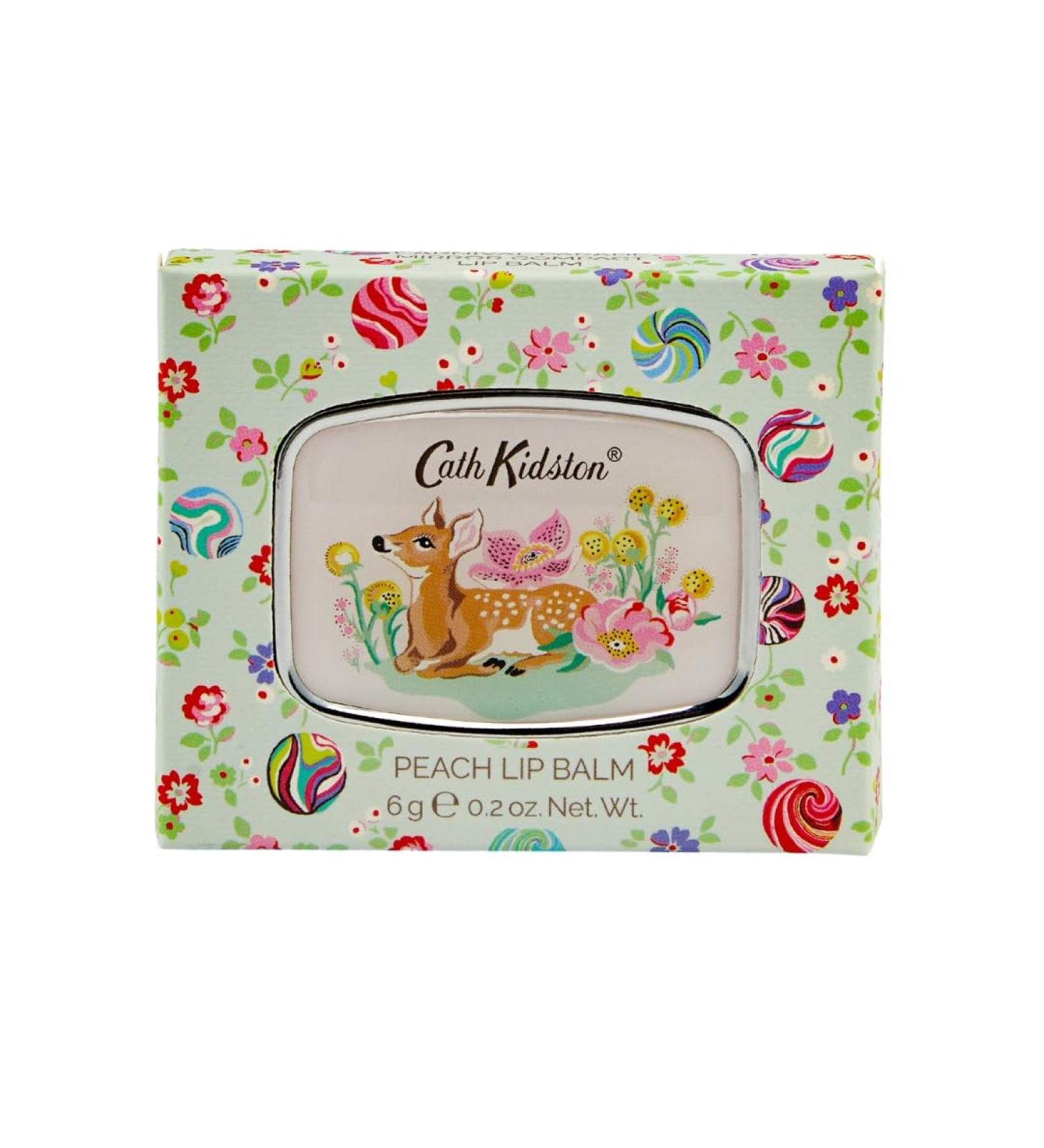 Cath Kidston Peach Lip Balm 6 g and Compact Mirror Uplifting Essential Oils Travel Size Fits In A Handbag Cruelty Free and Vegan Friendly Beauty Gift For Her Carnival Parade Collection - Buy Online on GoSupps.com