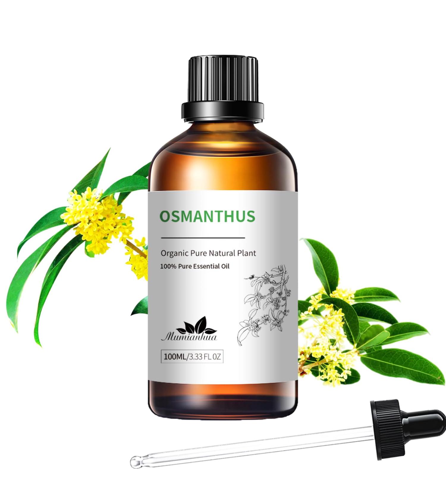 Osmanthus Essential Oil 100ml - Pure Aromatherapy for Diffusers Skin Soap Perfume & More - International Shipping Available - Buy Online on GoSupps.com