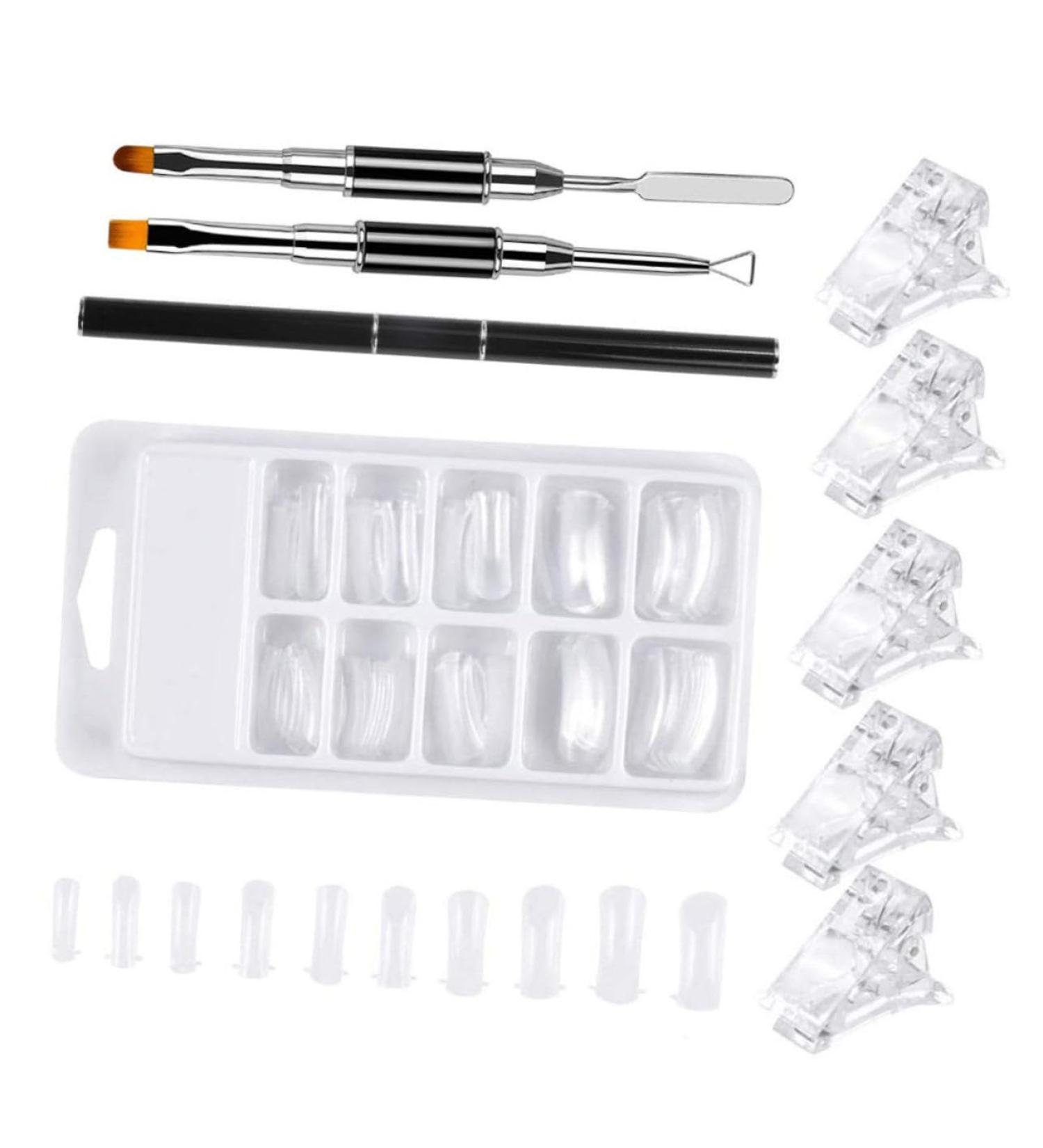 FOMIYES 3 Sets Nail Extension Manicure Nail Art Clear Nail Extension Form Nail Extension Builder Nails Extension Tool Nail Kit Gel Nail Art Supplies Uv Plastic Nail Brush White - Buy Online on GoSupps.com