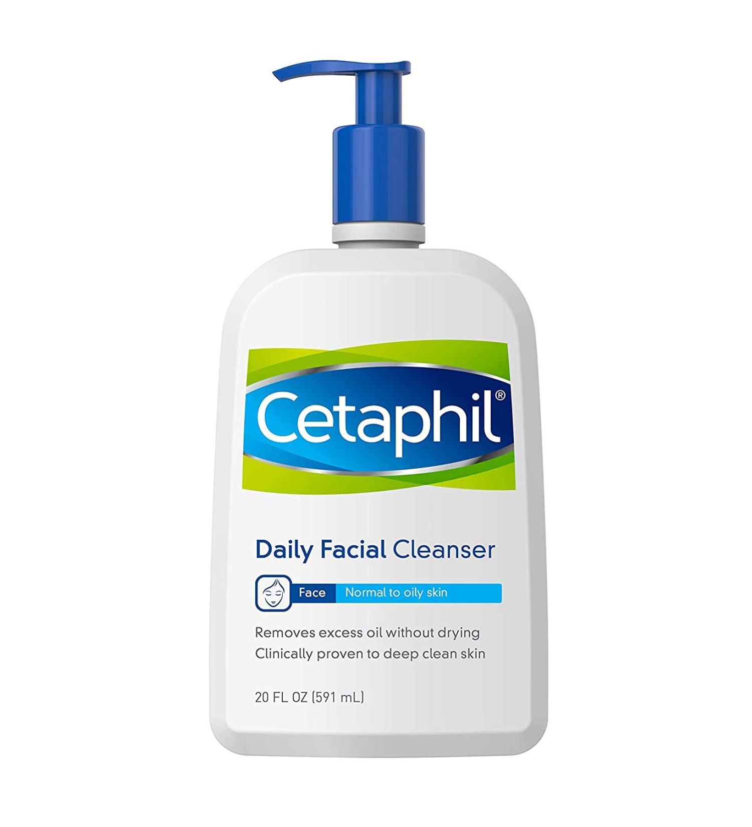 Face Wash by CETAPHIL, Daily Facial Cleanser for Sensitive, Combination to Oily Skin, 20 oz, Gentle Foaming, Soap Free, Hypoallergenic Unscented 20 Fl Oz (Pack of 1)