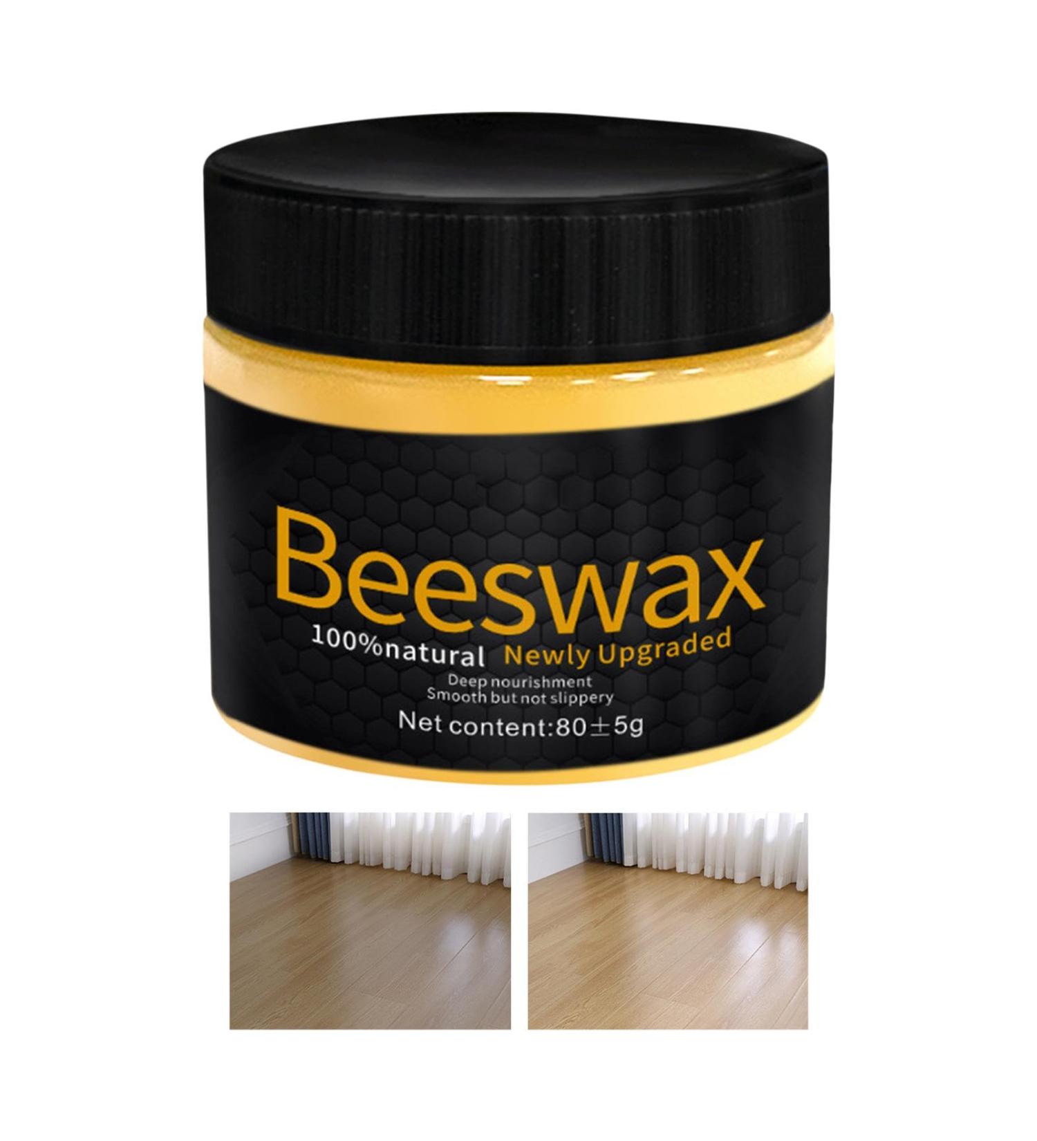 Wood Floor Wax - Wood Beeswax For Furniture | Wood Beeswax Polish For Furniture Natural Wood | Wood Furniture Wax Polish | Environmentally Friendly Outdoor Wood Floor Repair Maintenance Wax - Buy Online on GoSupps.com