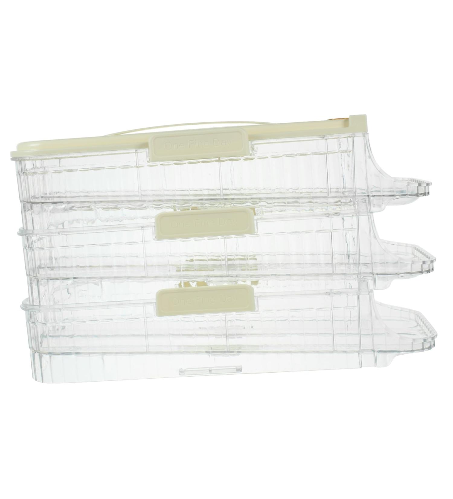 Healeved Egg Holder Slide Automatic Layers Container Holder Dispenser Refrigerator Fridge Egg Scing Carrier Tray Egg Container - Buy Online on GoSupps.com