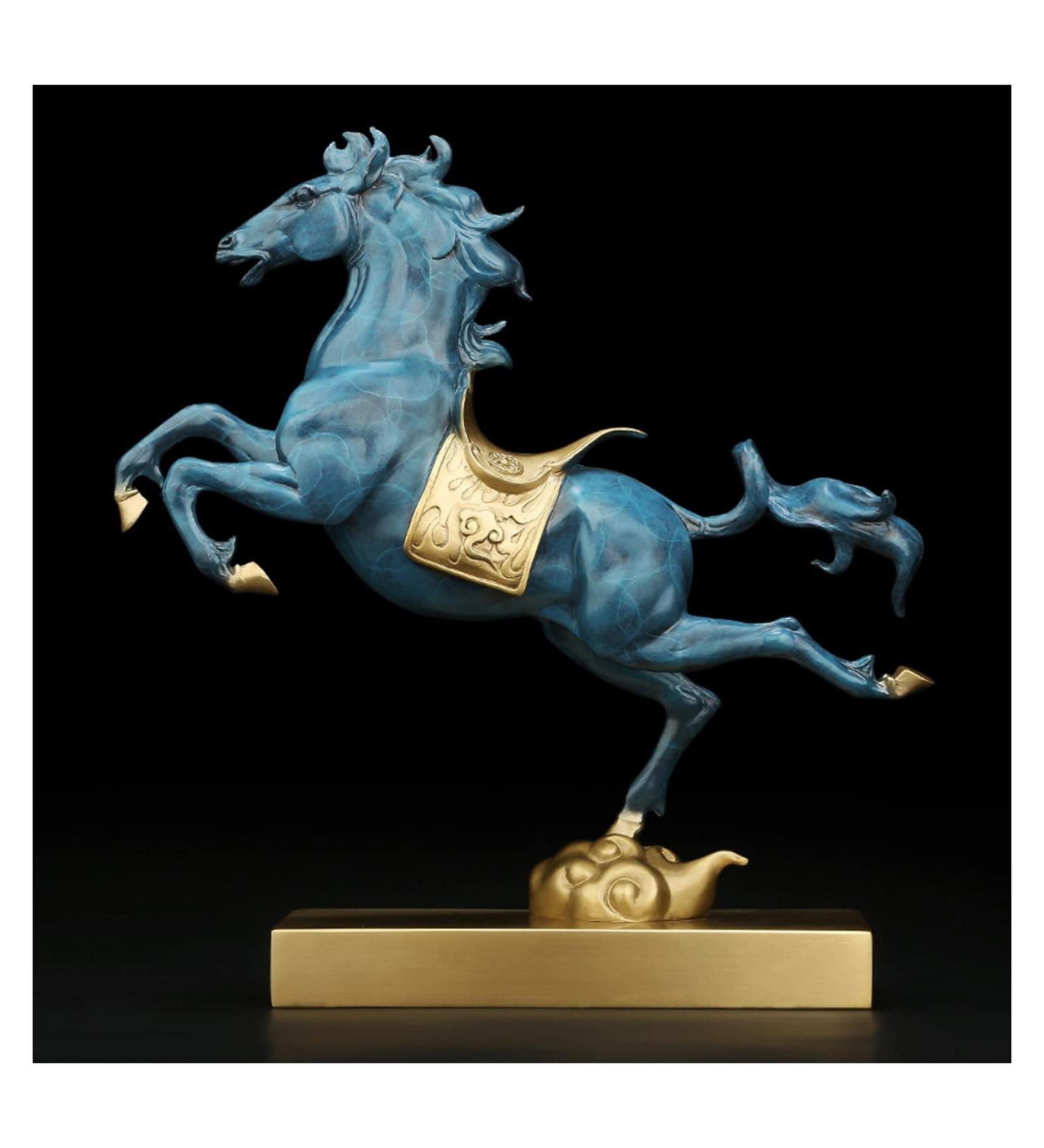 Buddha Statue/Buddha Figurines Statue Copper Chinese Zodiac Horse Statue Home Decoration Best Housewarming Opening Gift Collectible Figurines 11.8 Inch Height (Blue/Red) Buddha Statue Decora (Mug) - Buy Online on GoSupps.com