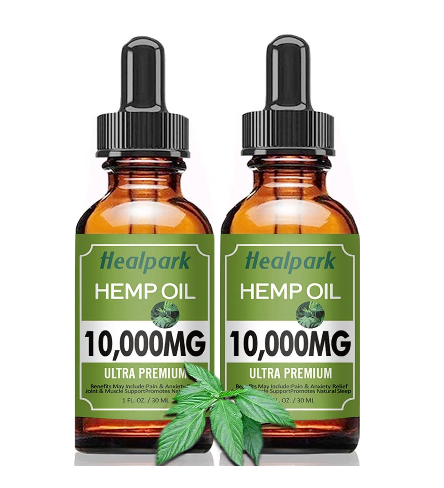 (2 Pack 10000mg) Hemp Oil - Natural Hemp Seed Extract Hemp Drops Rich in Vitamin & Omega 3 6 9 2 Fl Oz (Pack of 1) - Buy Online on GoSupps.com
