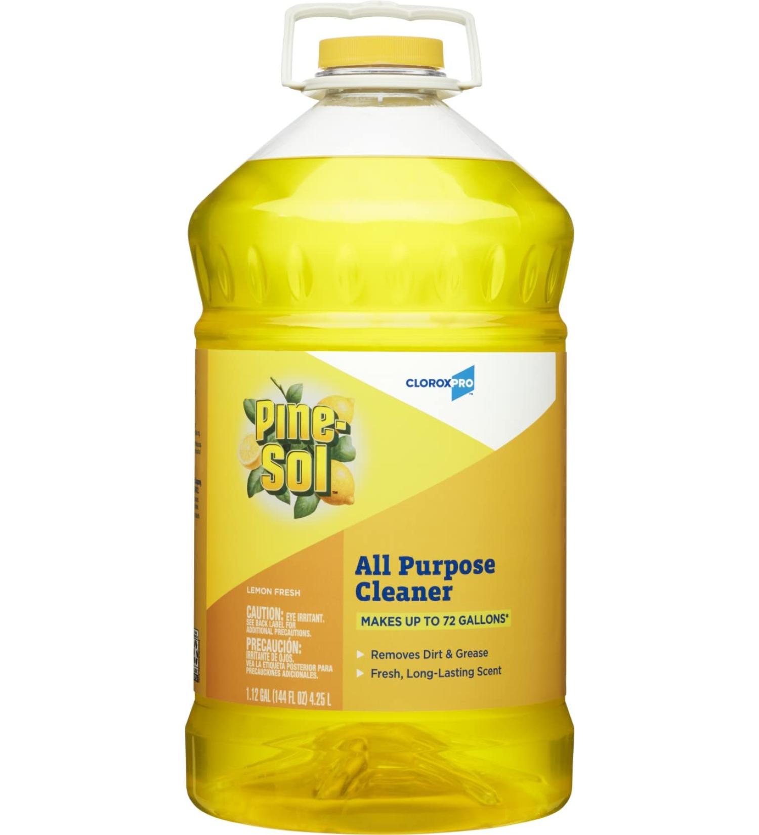 CloroxPro Pine-Sol All Purpose Cleaner Lemon Fresh - 144 oz | Best Industrial Cleaning Solution for International Shipping - Buy Online on GoSupps.com