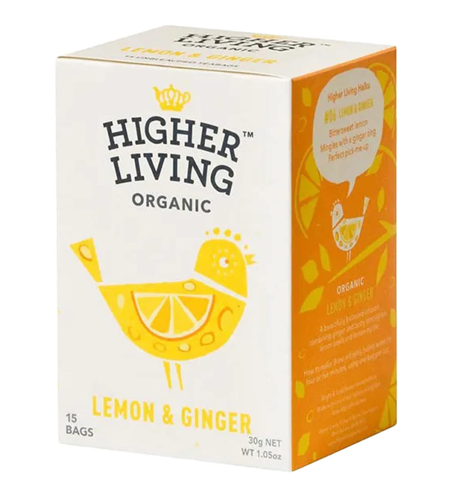 HIGHER LIVING Infusion Citron gingembre - Bio - Buy Online on GoSupps.com