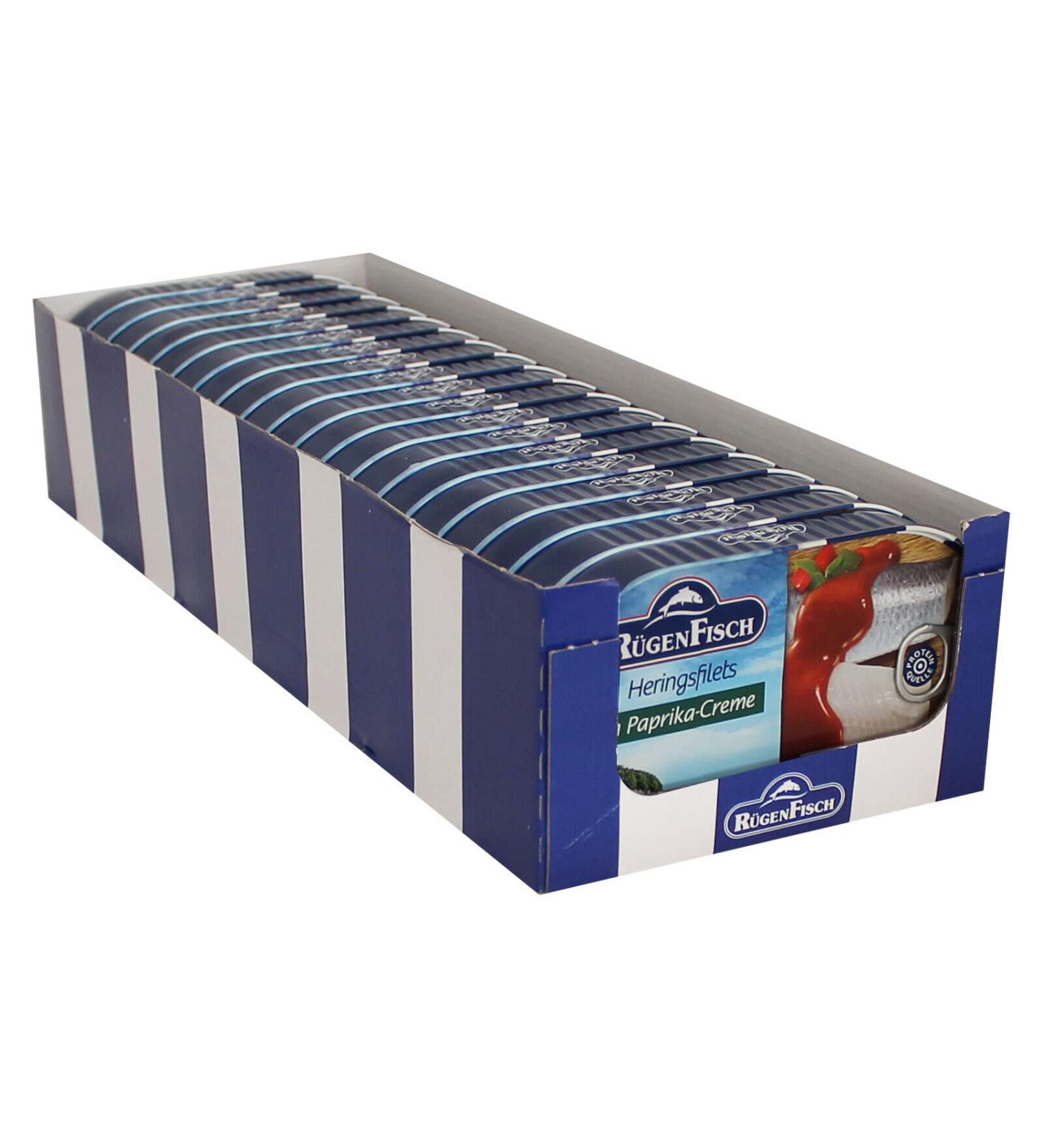 R gen Fisch Herring Fillets with Pepper Cream 19 x 200 g Herring with Pepper - Buy Online on GoSupps.com