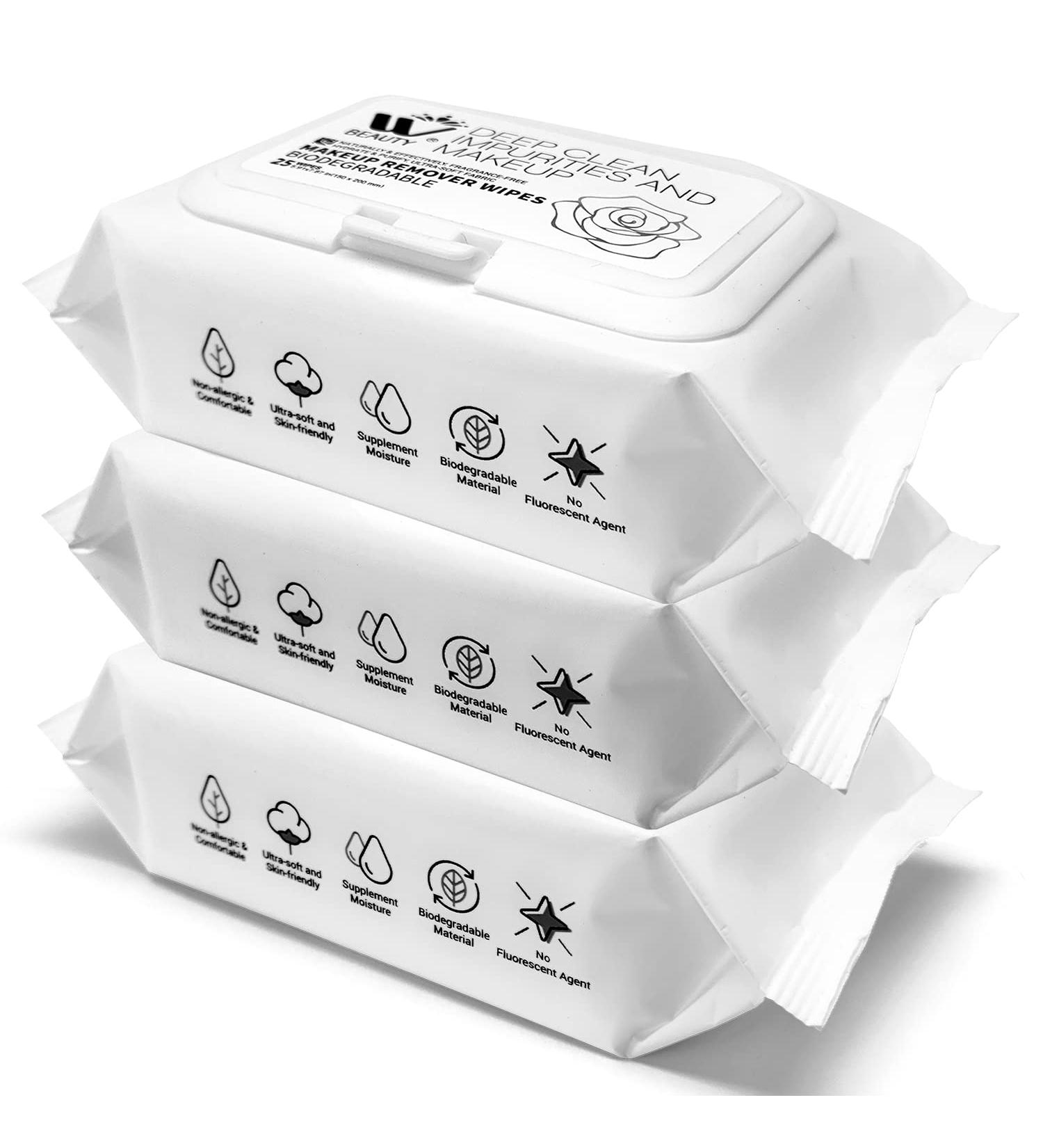WBM Care Flushable Wipes for Women - Deep Clean Makeup Remover & Hydrating Face Wipes Fragrance-Free 25 Sheets - Perfect for International Shipping - Buy Online on GoSupps.com